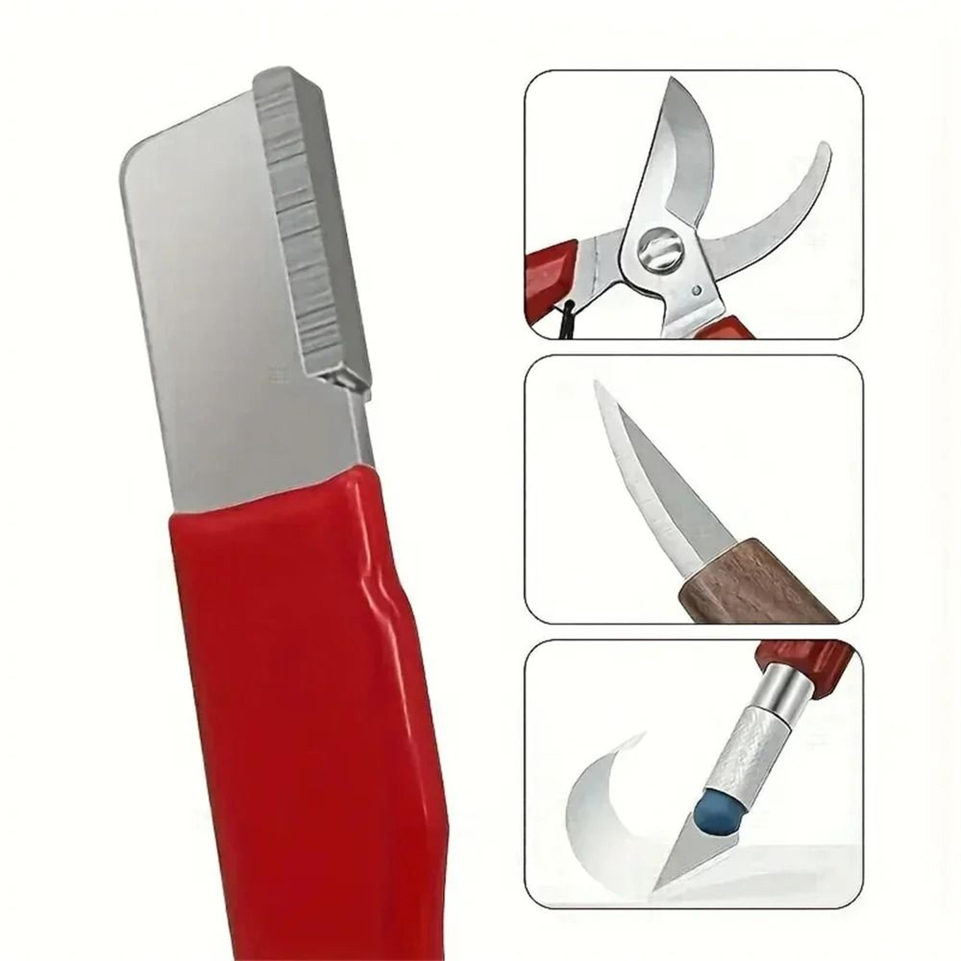 professional 3-stage tungsten, ceramic & diamond knife & scissors sharpener tool