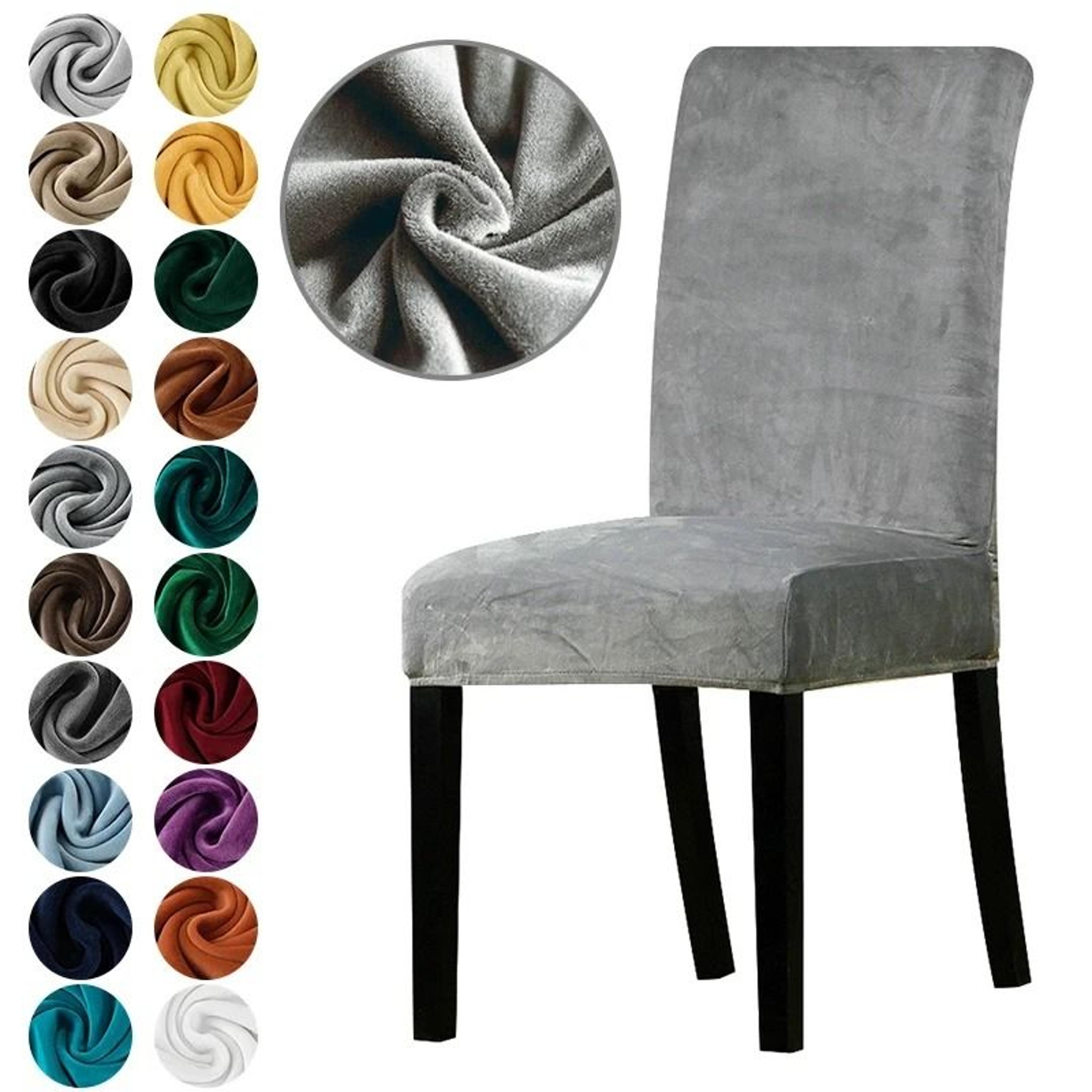 luxurious stretch velvet dining chair cover soft office seat case decor