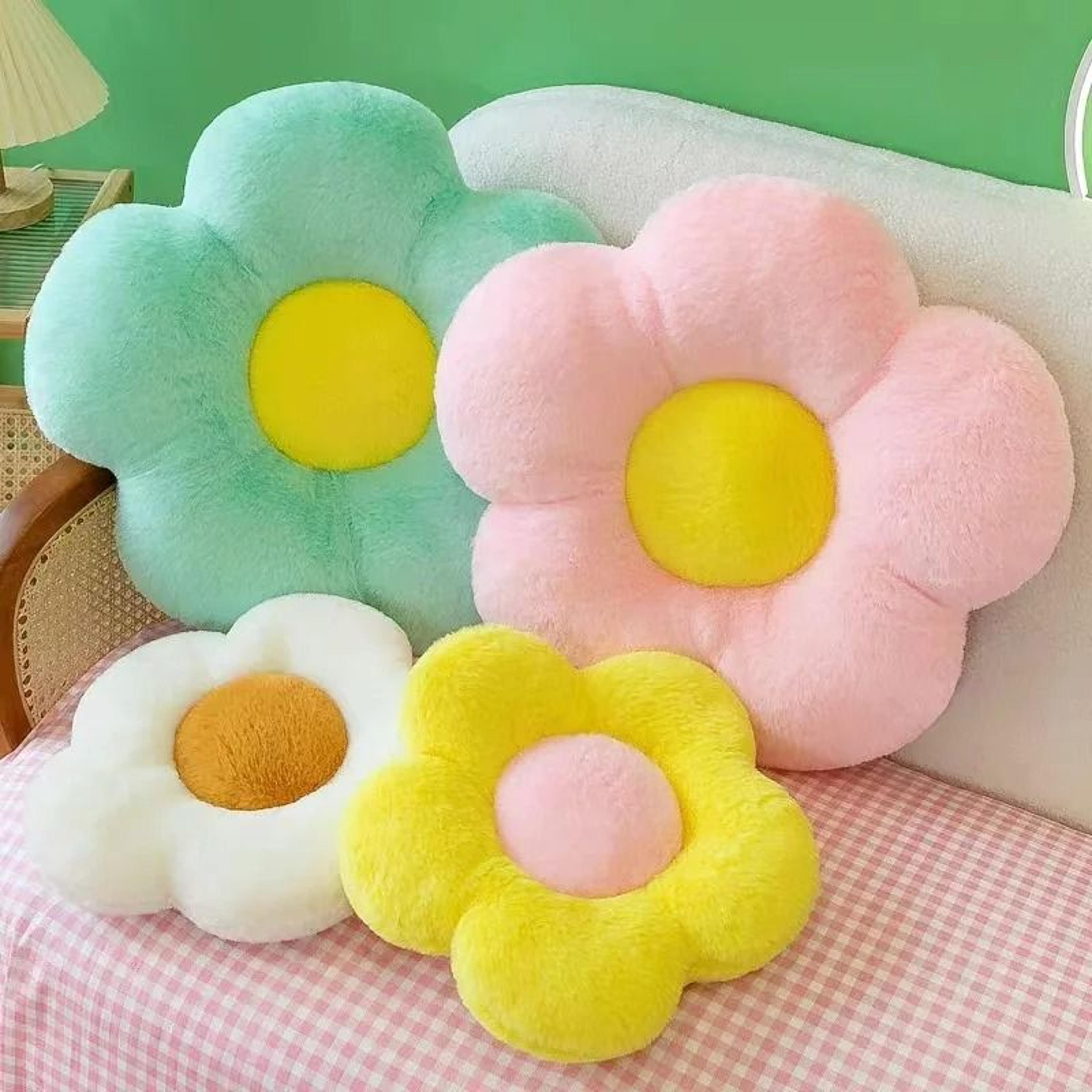 soft plush flower floor cushion seat pillow