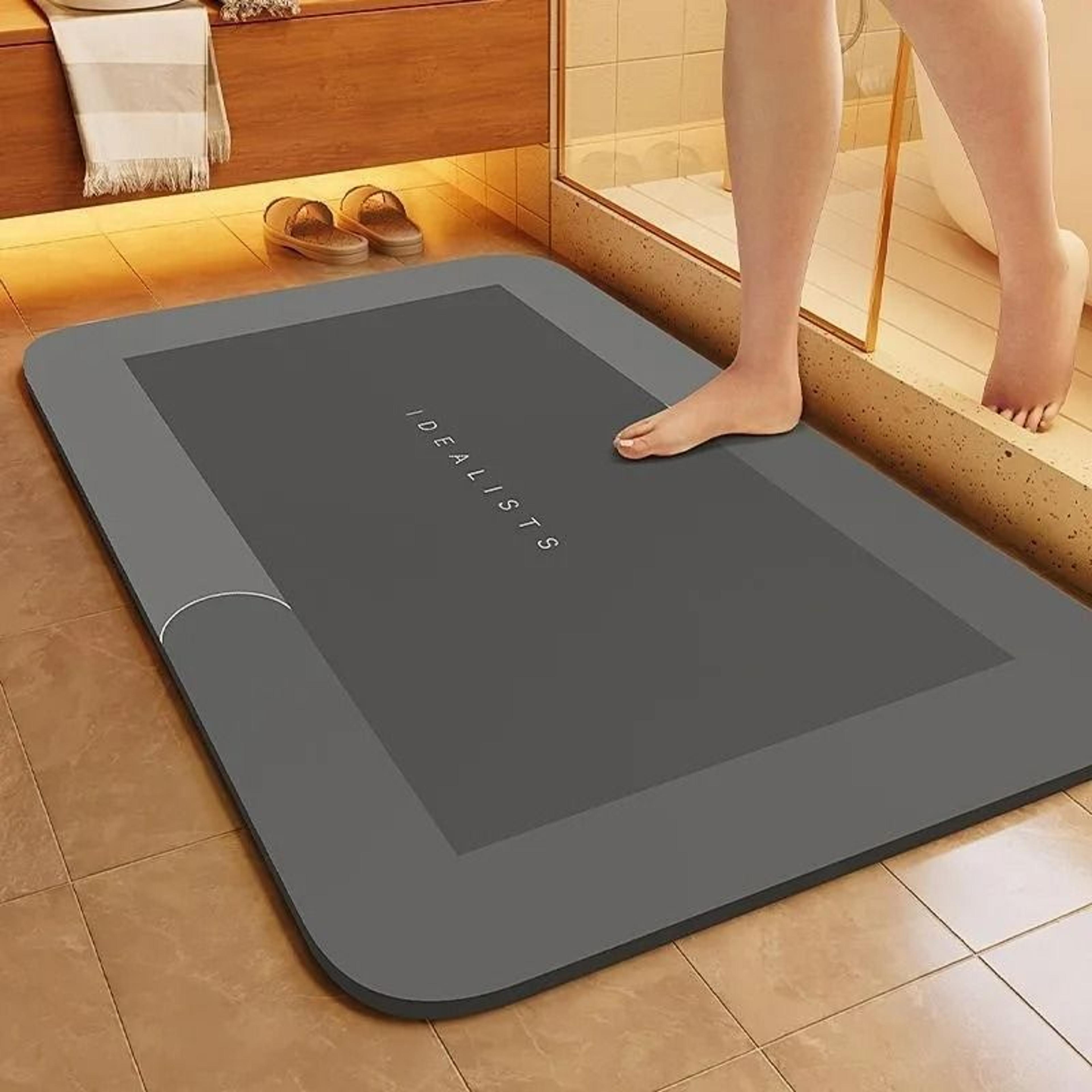 diatomite super absorbent bathroom floor mat quick-drying non-slip rug