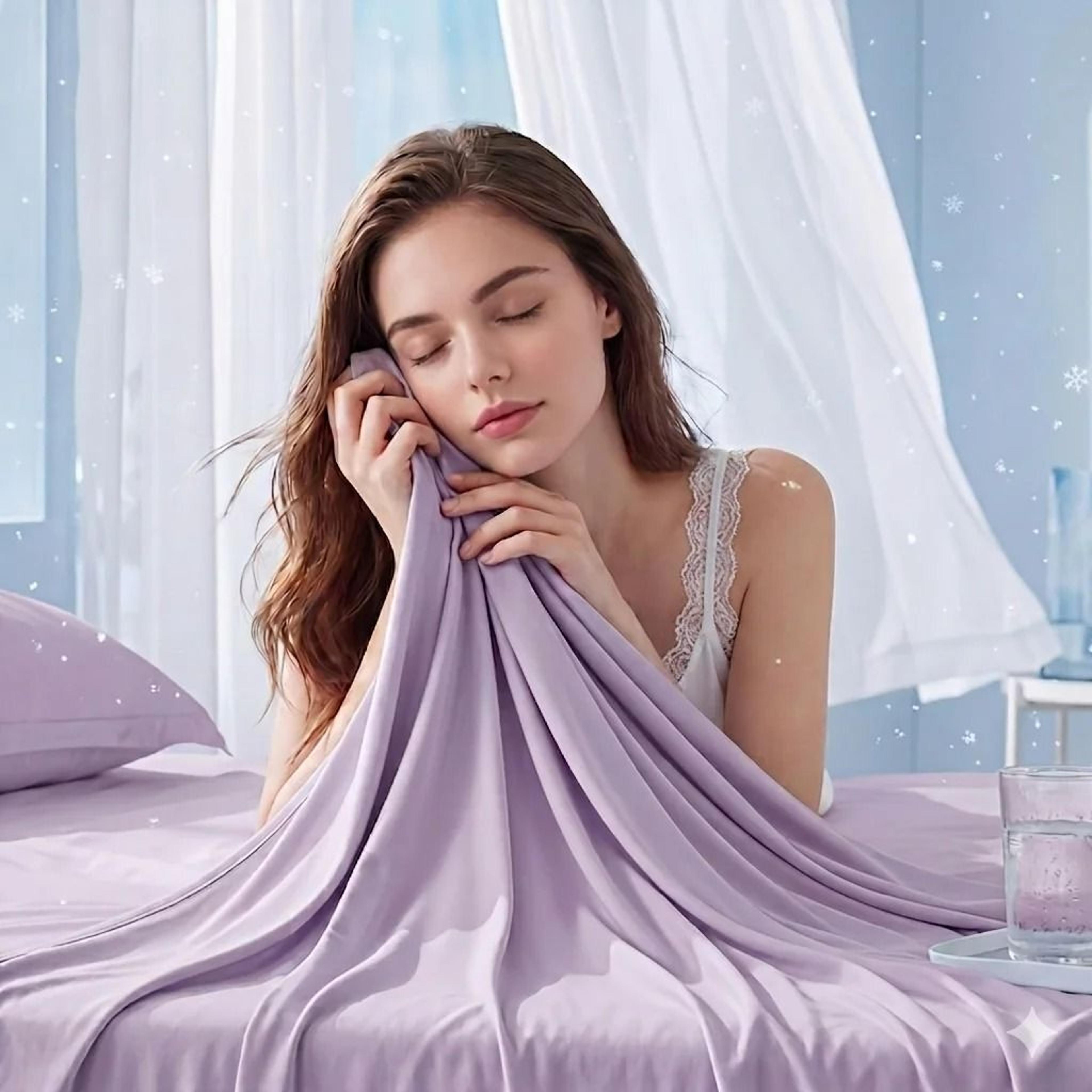 summer ice silk lightweight breathable thin cooling blanket