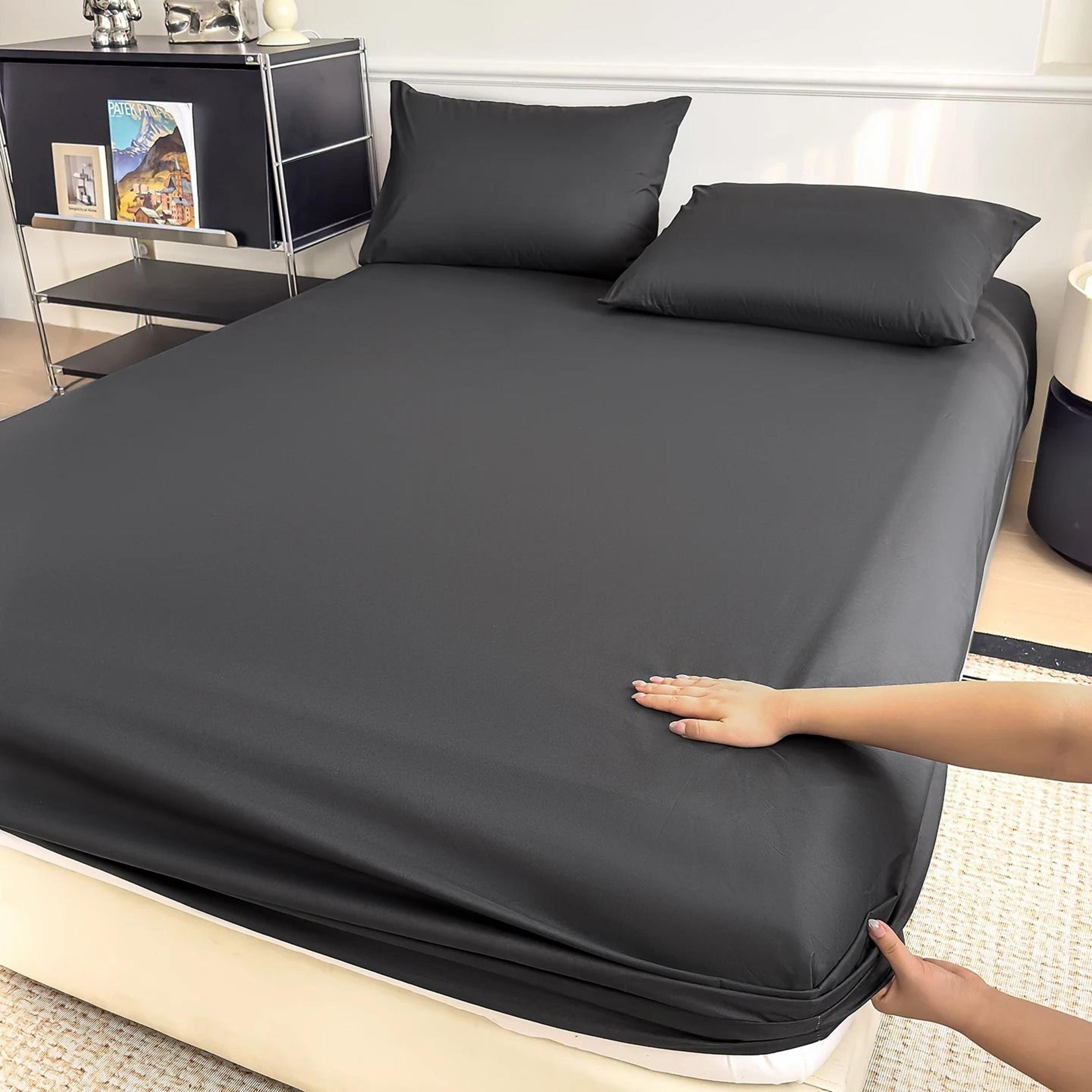 waterproof cotton fitted sheet elastic non-slip mattress cover