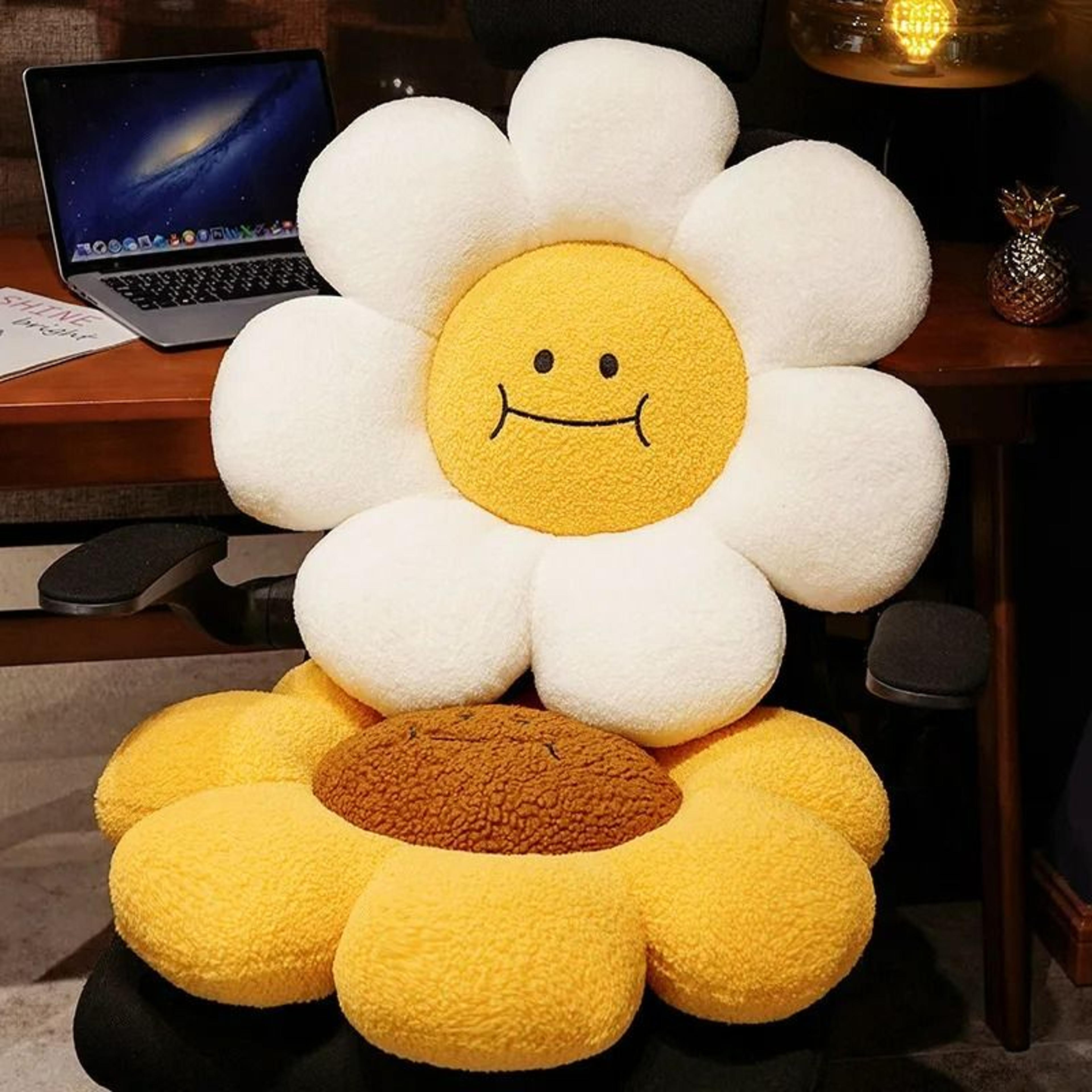 sunflower plush daisy flower cushion pillow