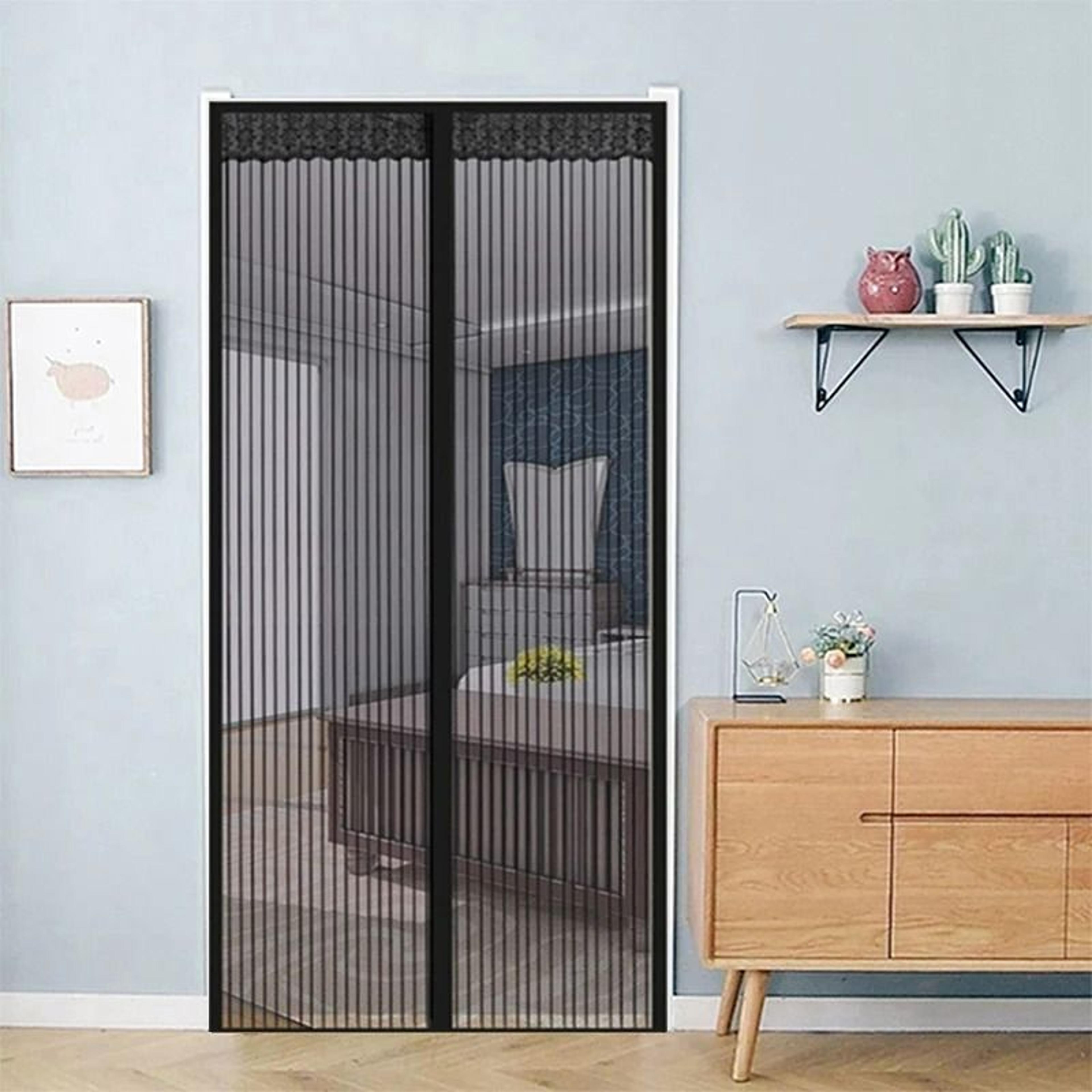 magnetic automatic closing mosquito door screen net curtain