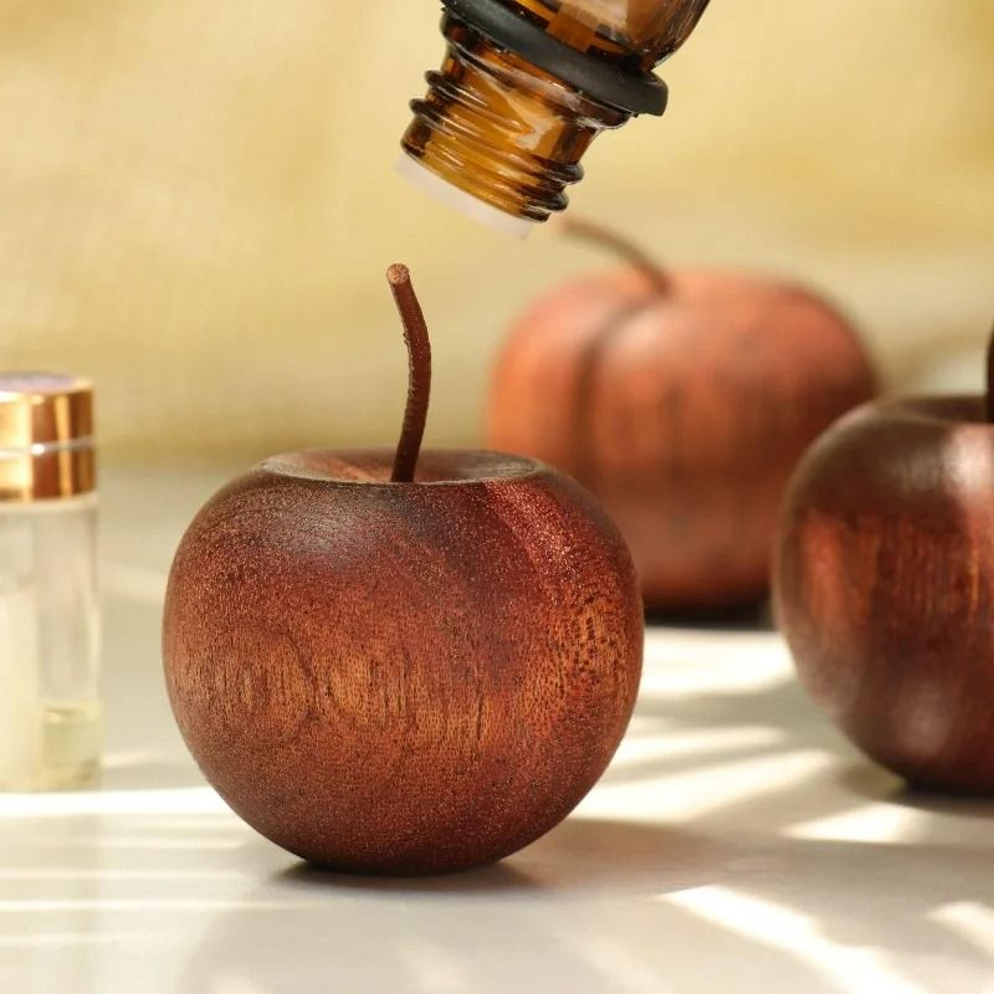 mini wooden essential oil diffuser car & home air freshener