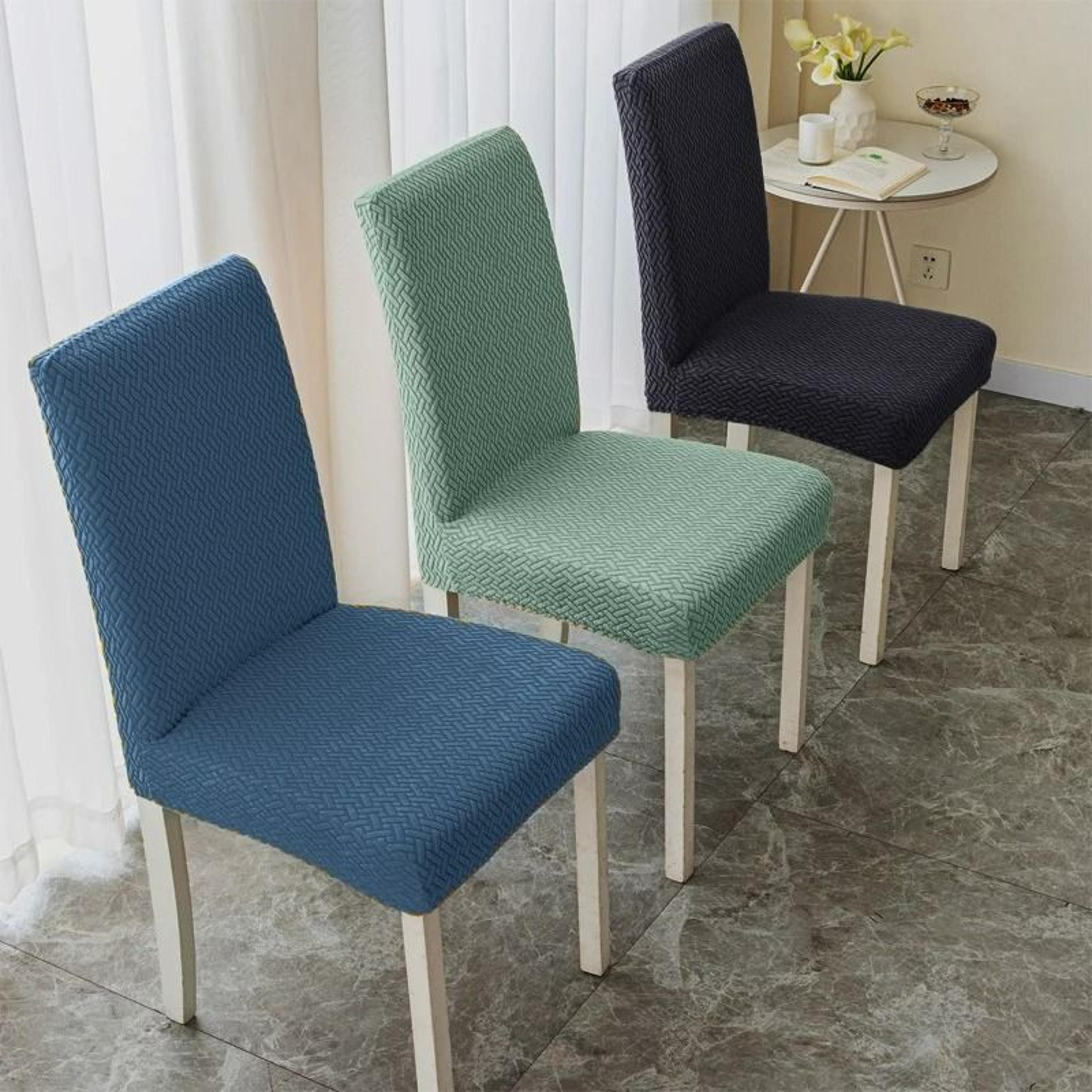 thick jacquard elastic stretch dining chair cover