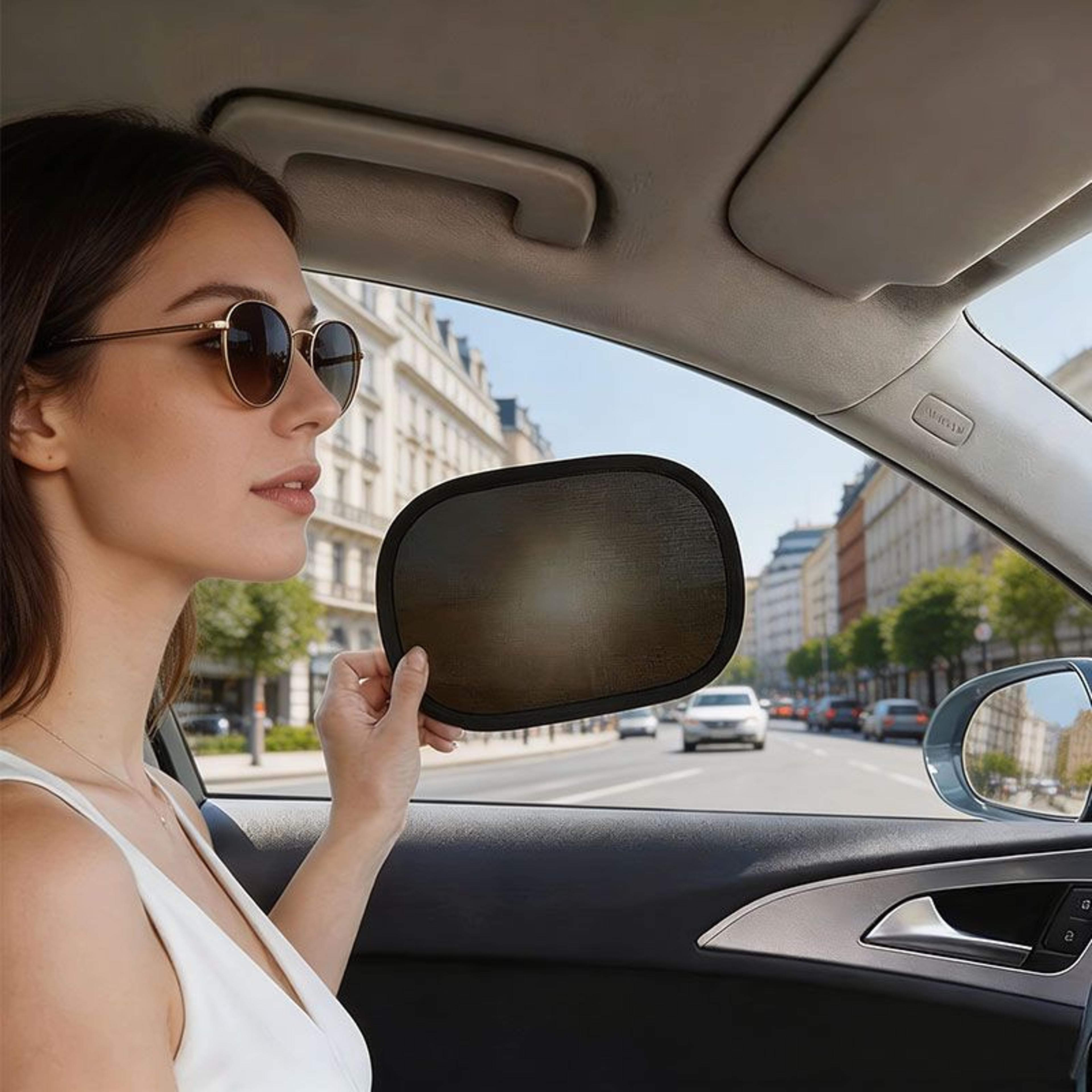 mini static cling car side window sunshade