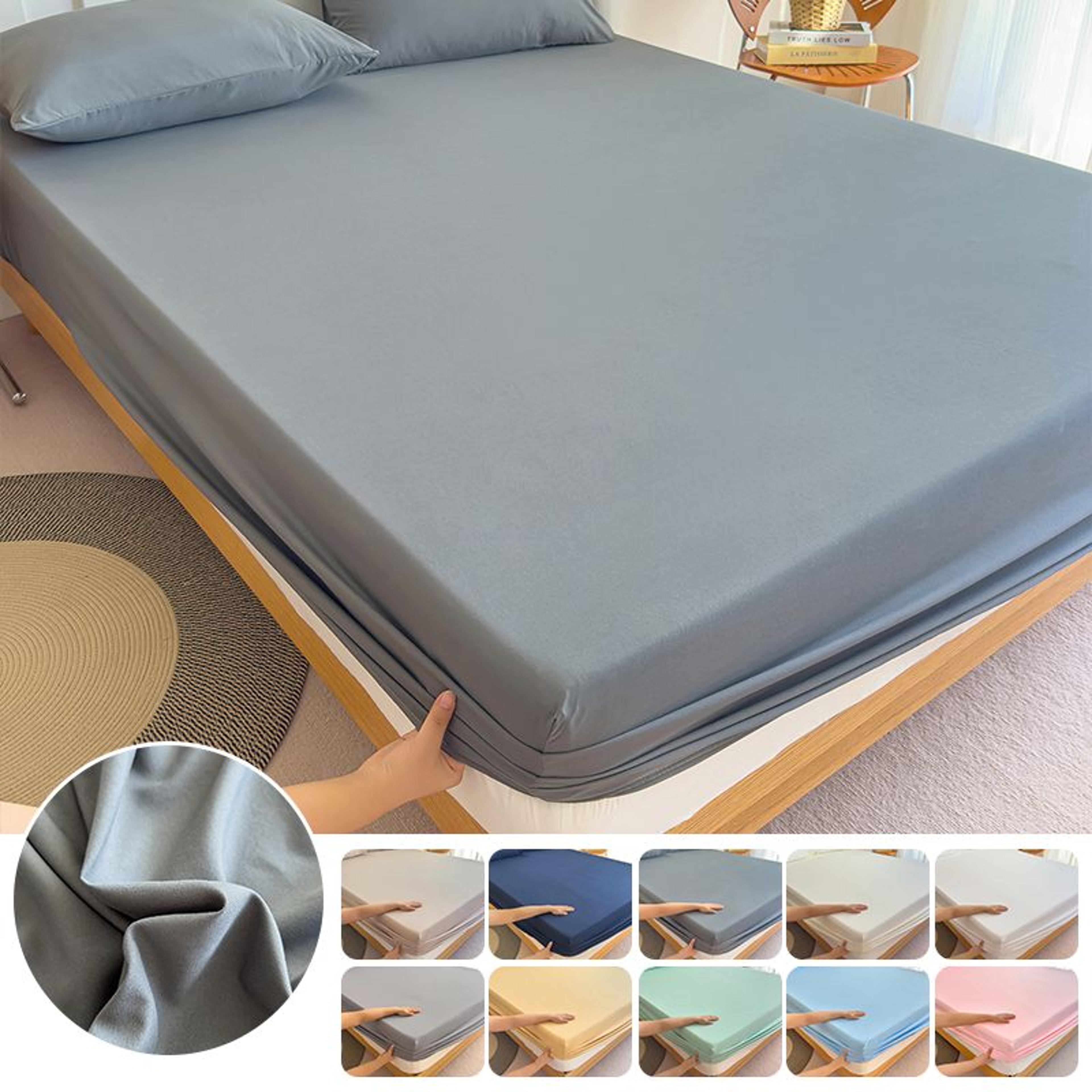 high-quality cloth fitted mattress sheet with all-around elastic