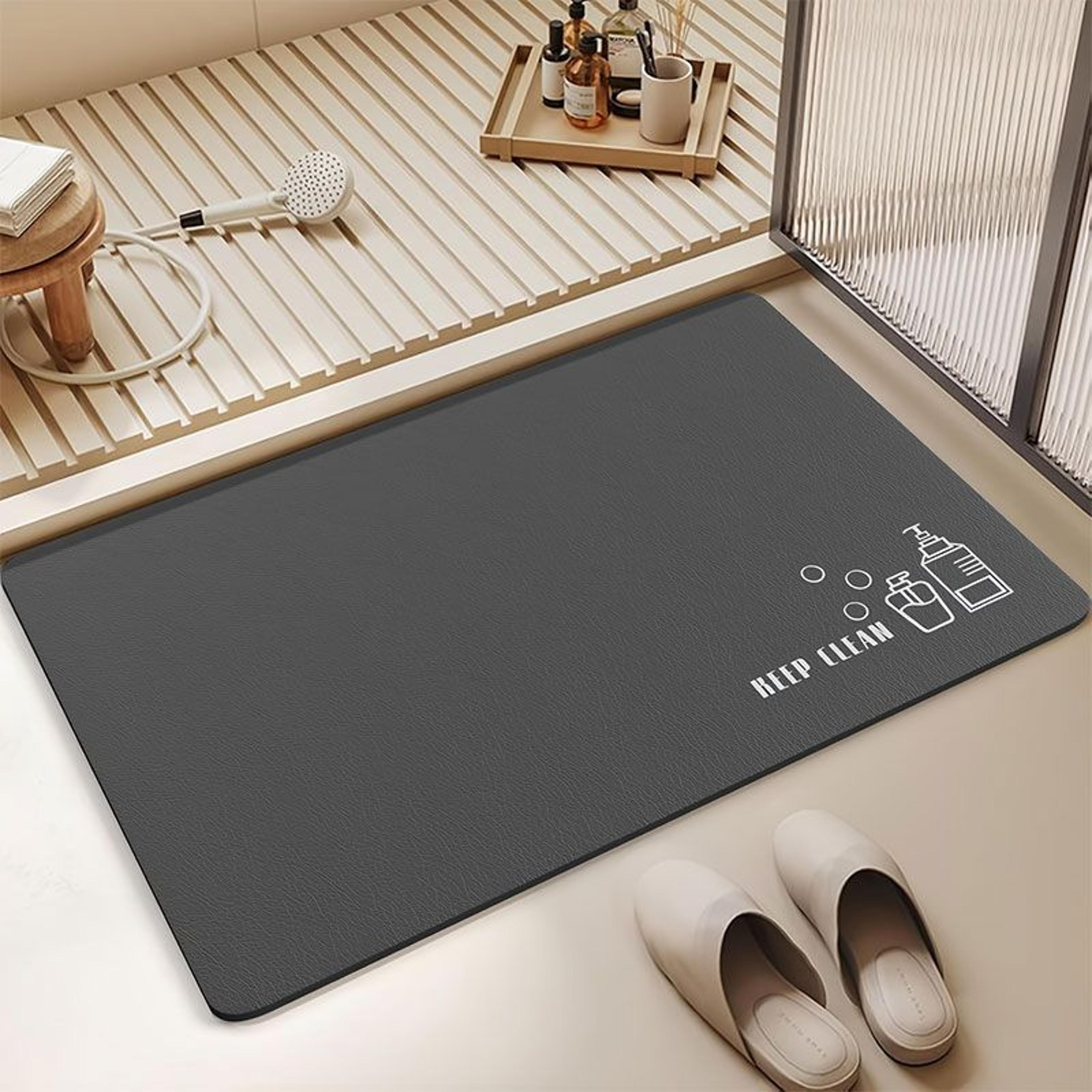 fast-drying diatomite absorbent non-slip bathroom mat
