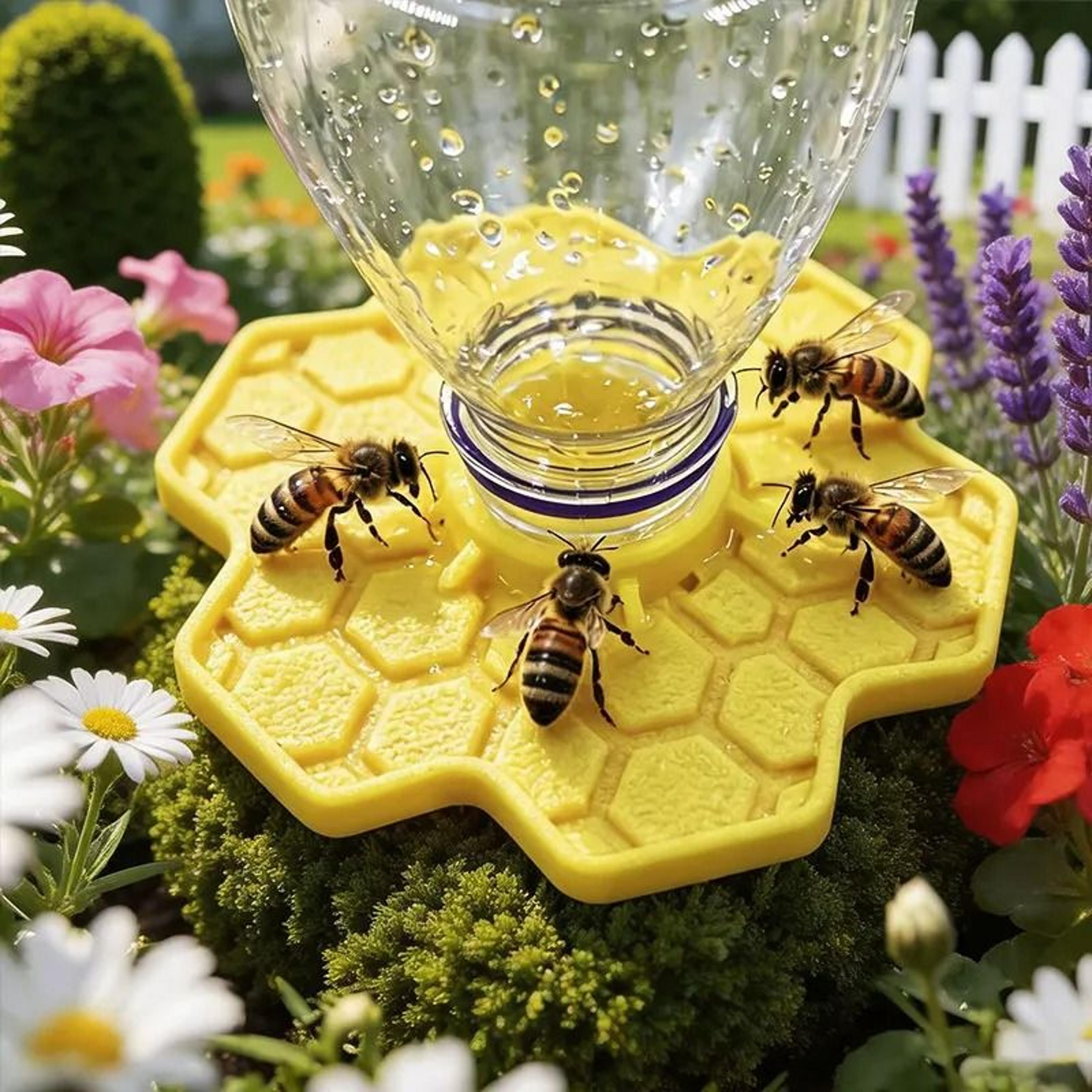 safe honeybee drinking station & bee water feeder