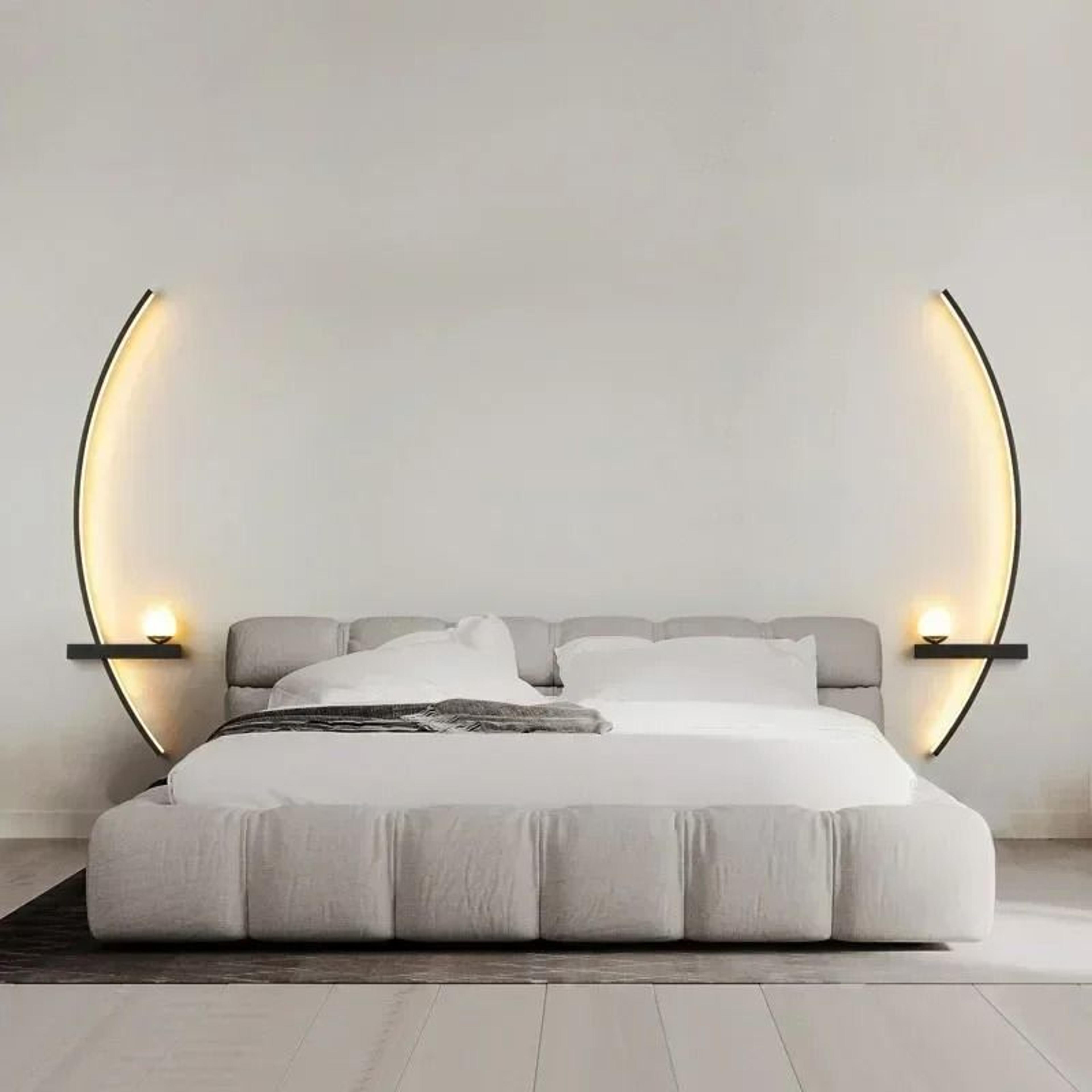nordic striped led wall sconce
