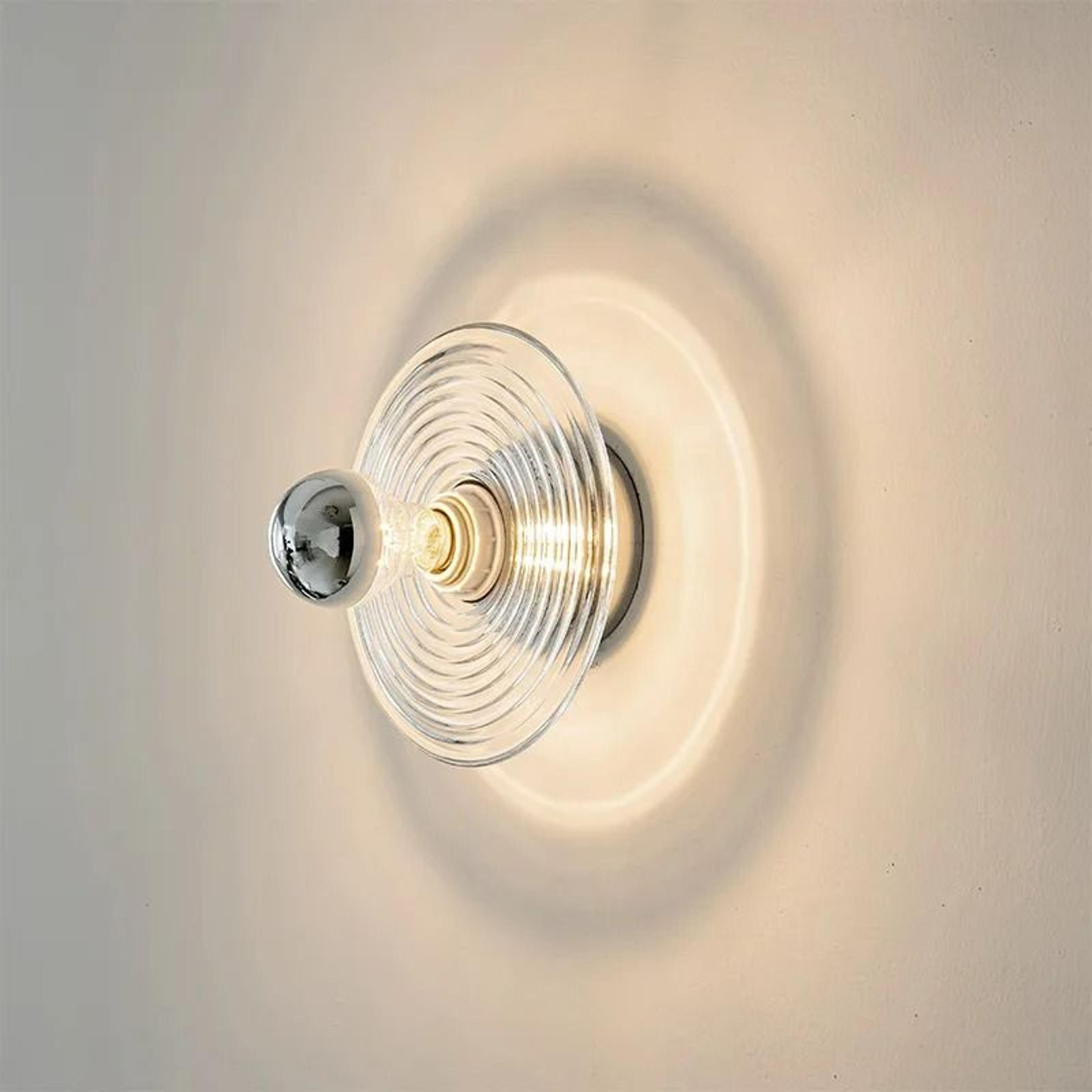 nordic led water ripple glass wall sconce