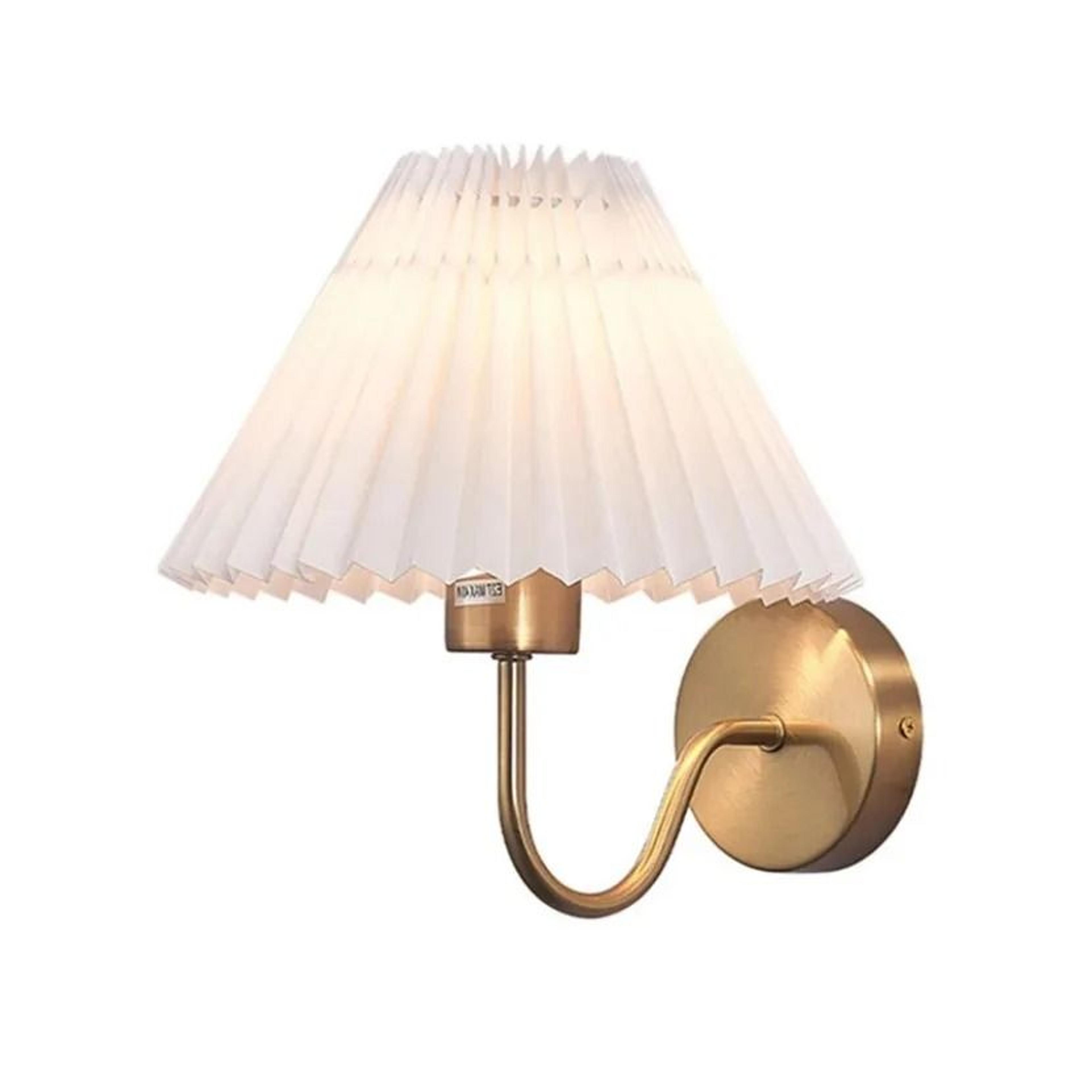 nordic retro pleated umbrella wall sconce