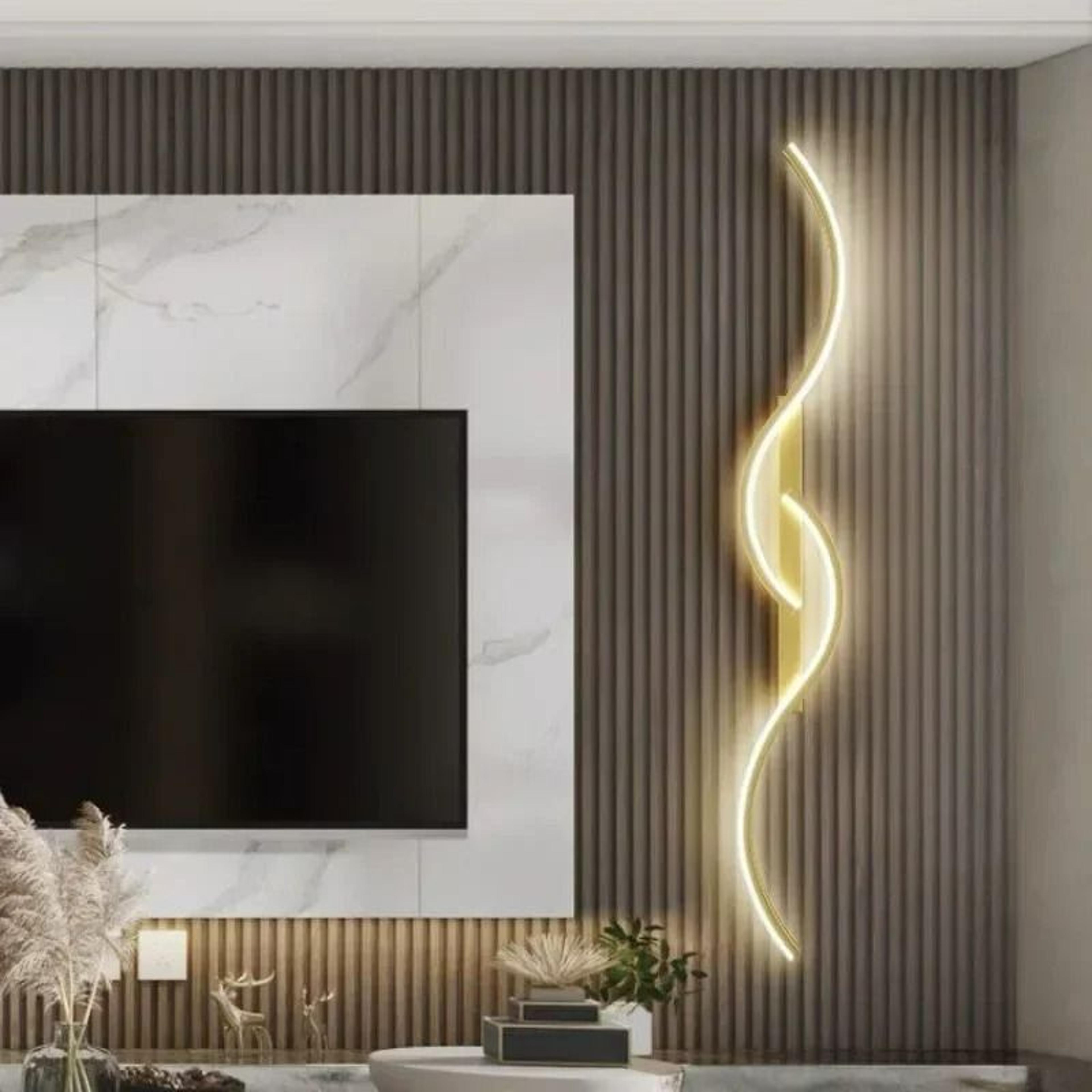 smart remote control adjustable led linear wall sconce