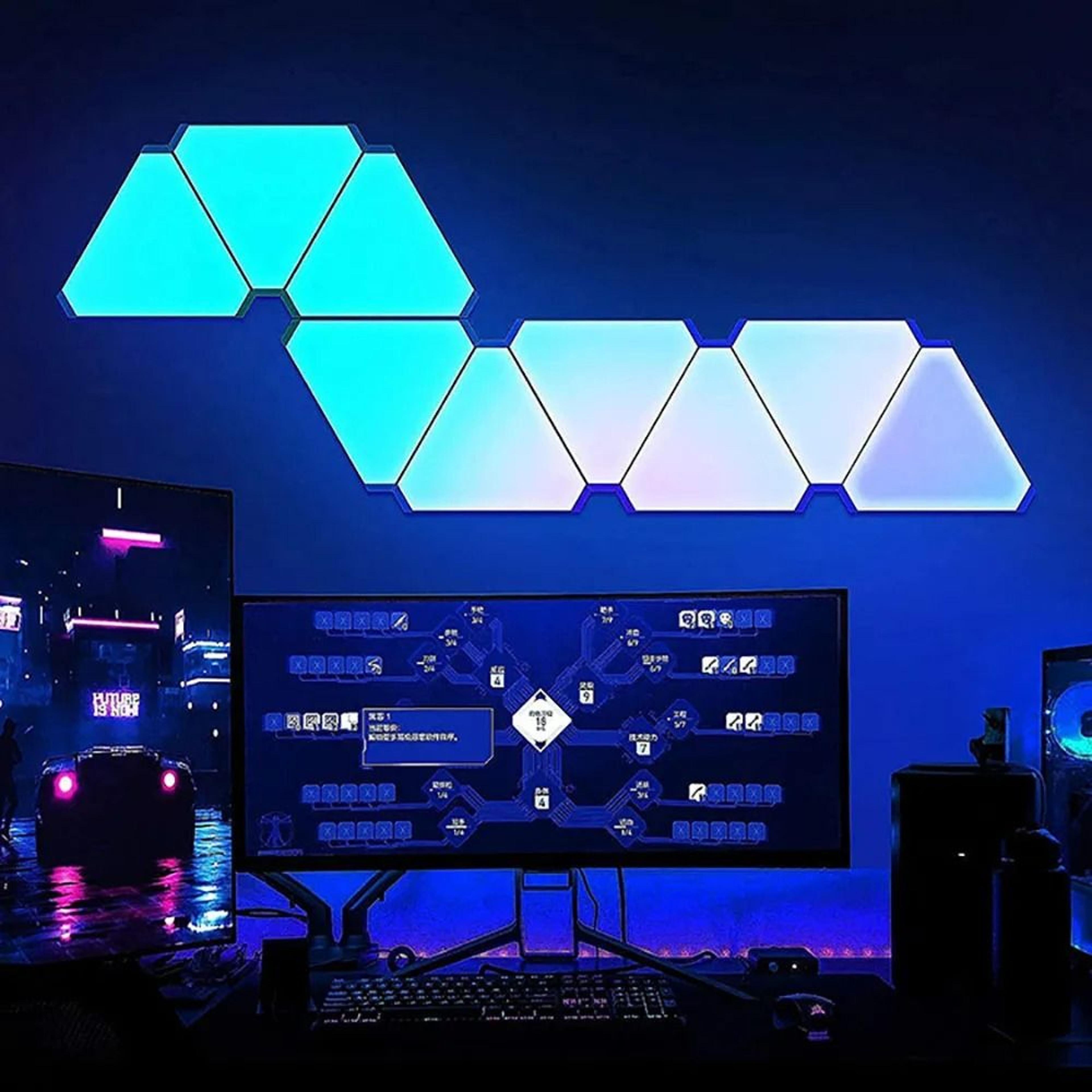 smart rgb led triangular quantum light