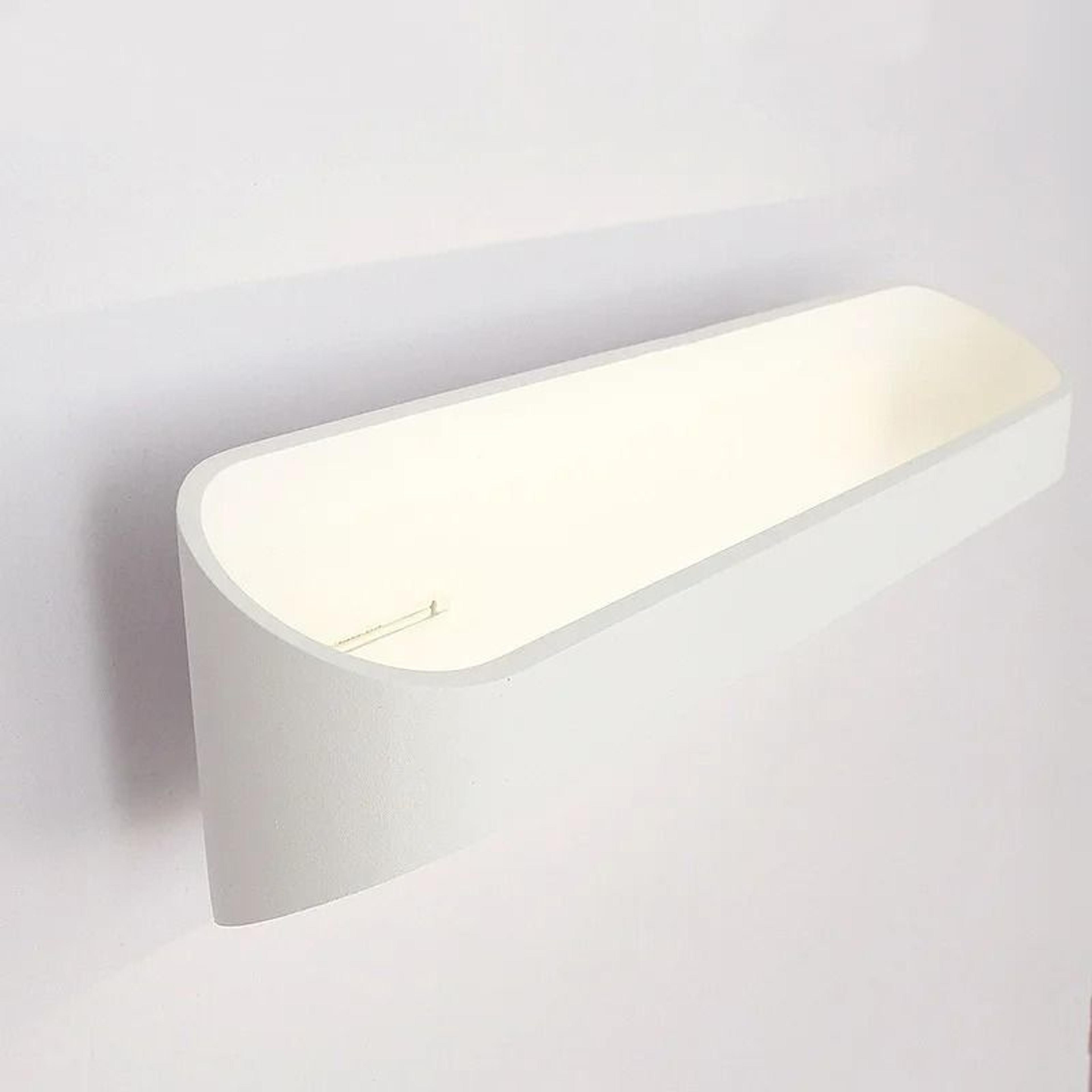 modern aluminum curved led wall sconce