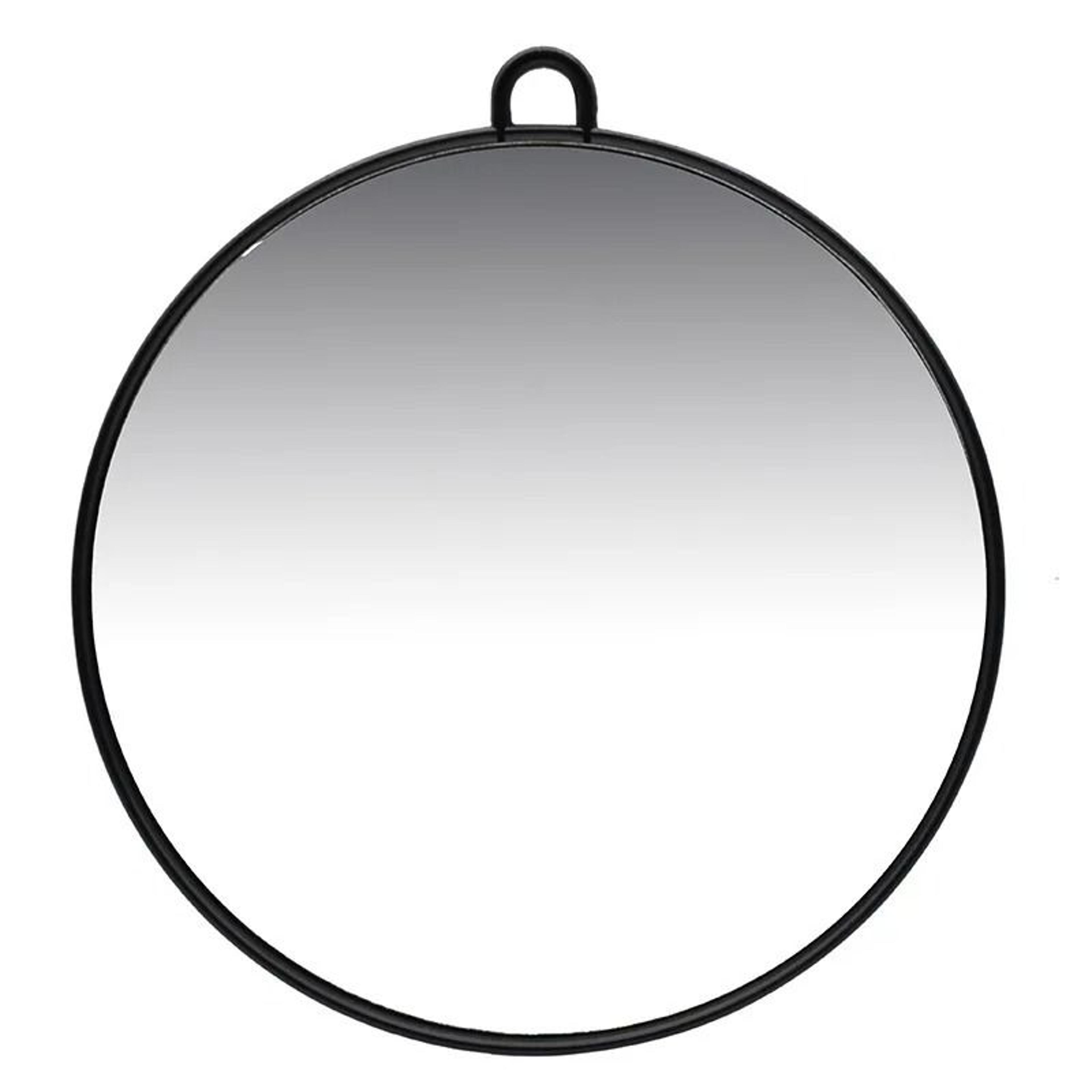 round high-definition barber & salon handheld mirror