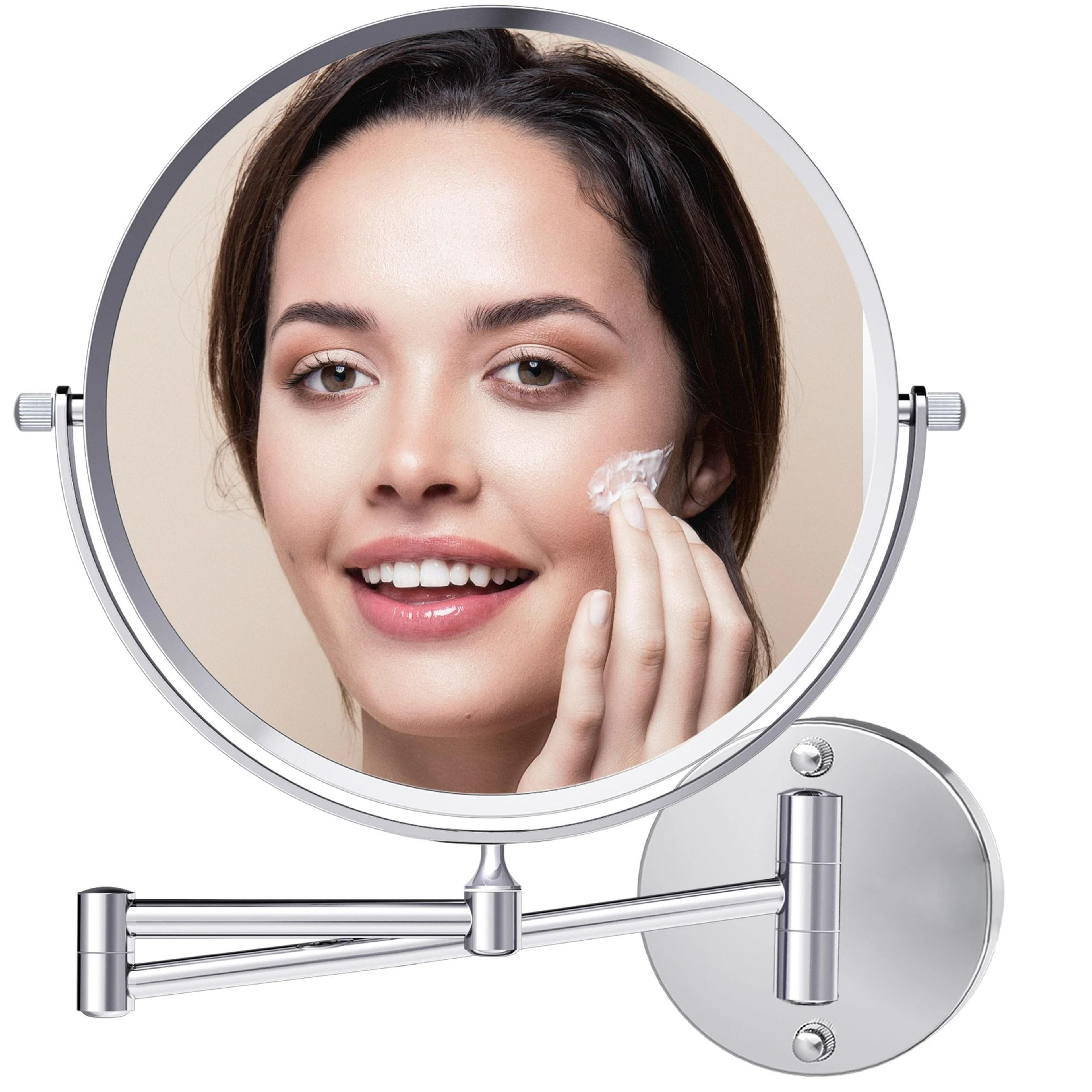 360° swivel wall-mounted double-sided vanity mirror