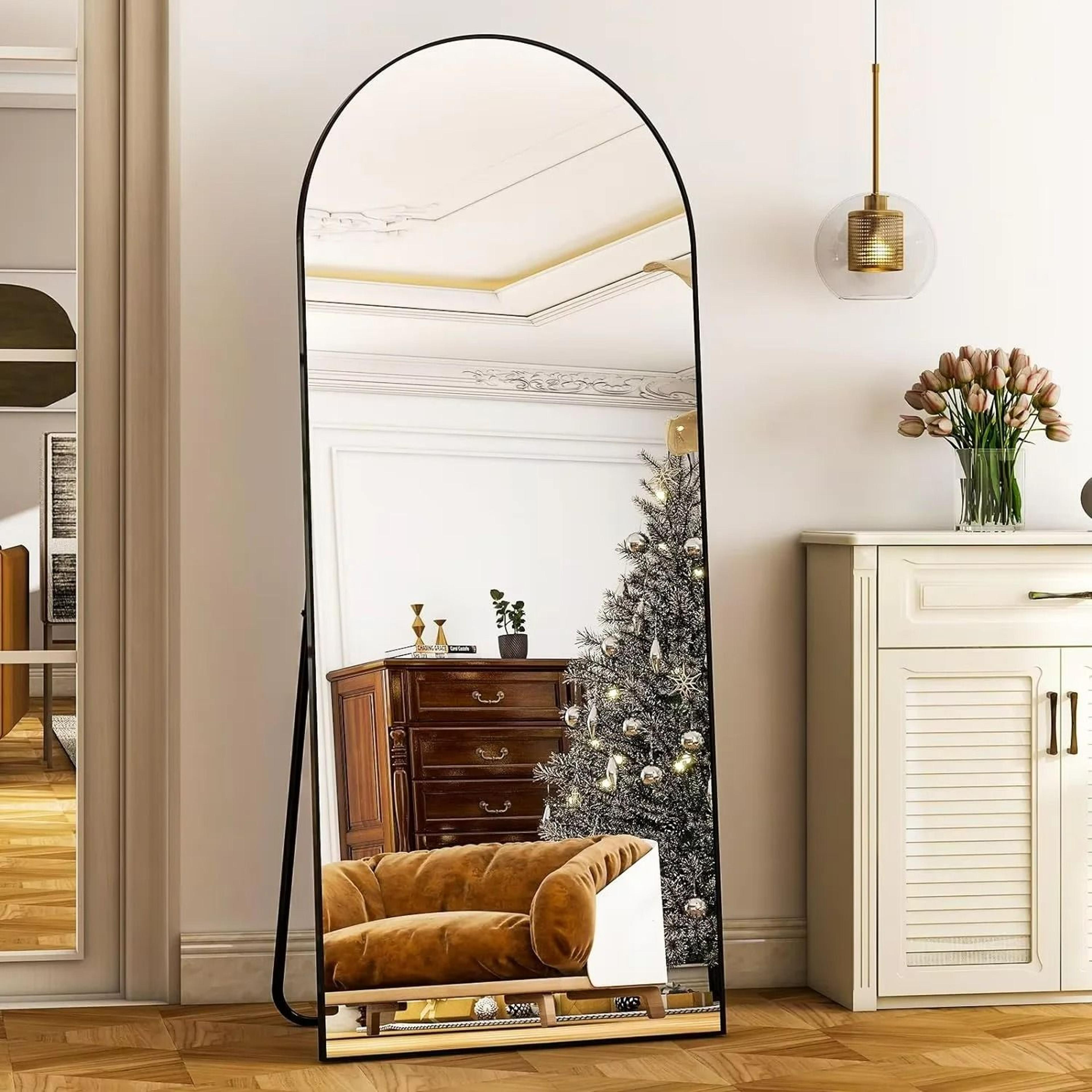 full length aluminum alloy frame floor mirror