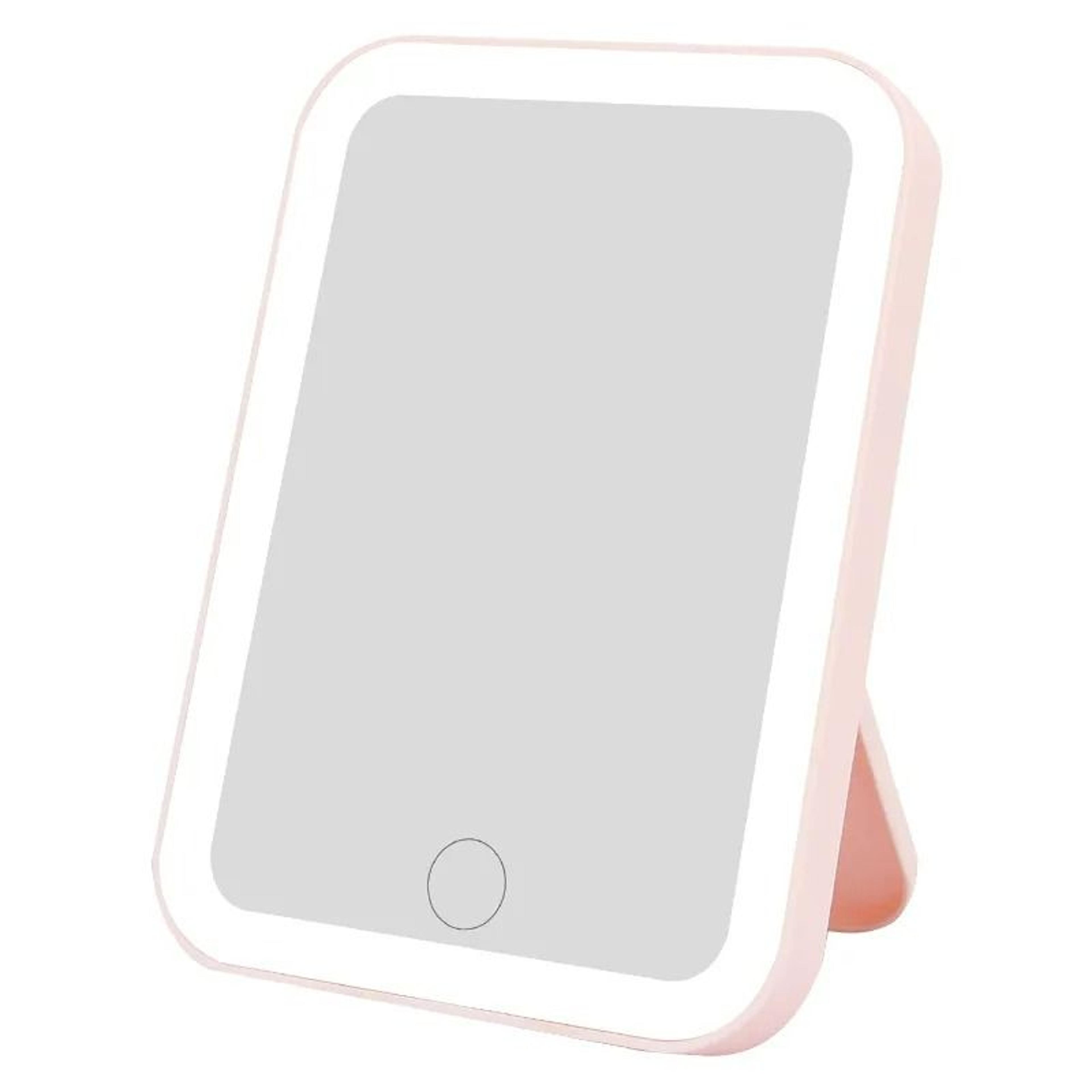 3-color led touch screen portable vanity mirror