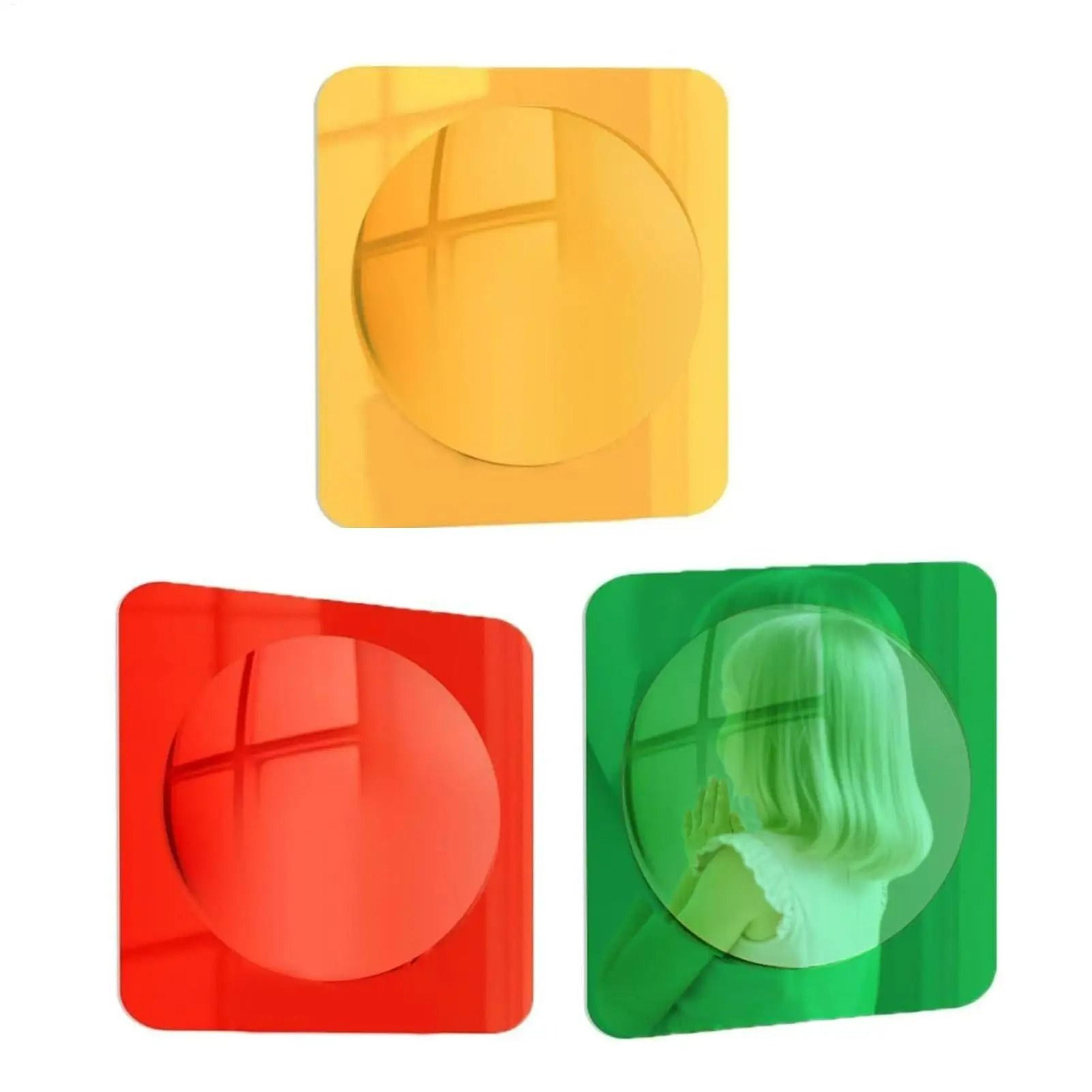 3-piece bubble sensory mirror set for toddler tactile play