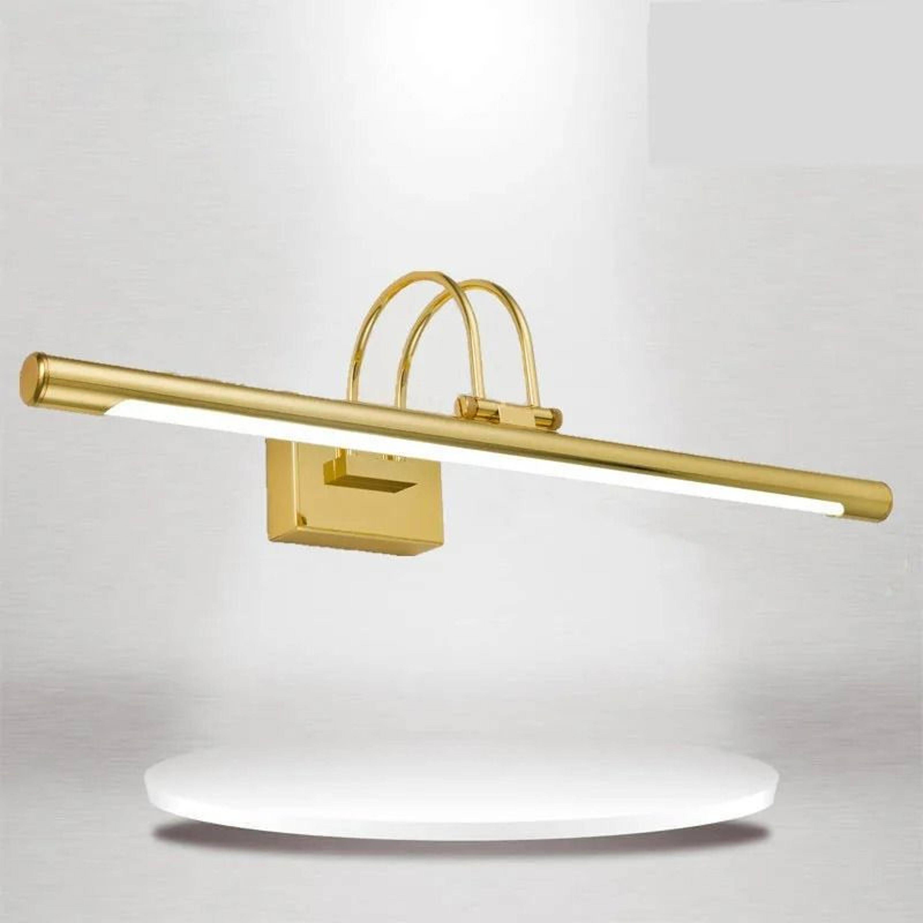 modern minimalist led bathroom mirror & cabinet light bar