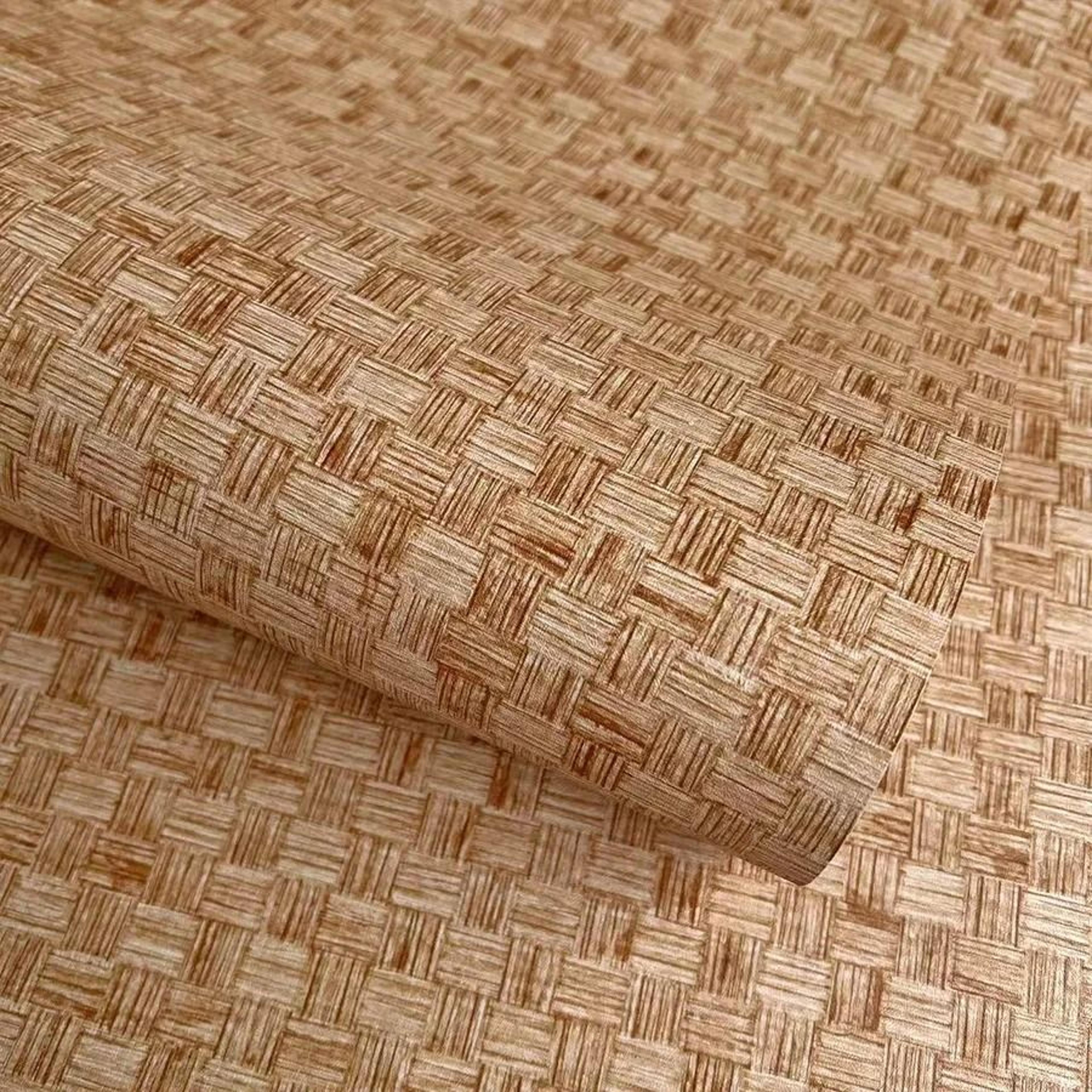 chinese style bamboo mat pattern self-adhesive pvc wallpaper