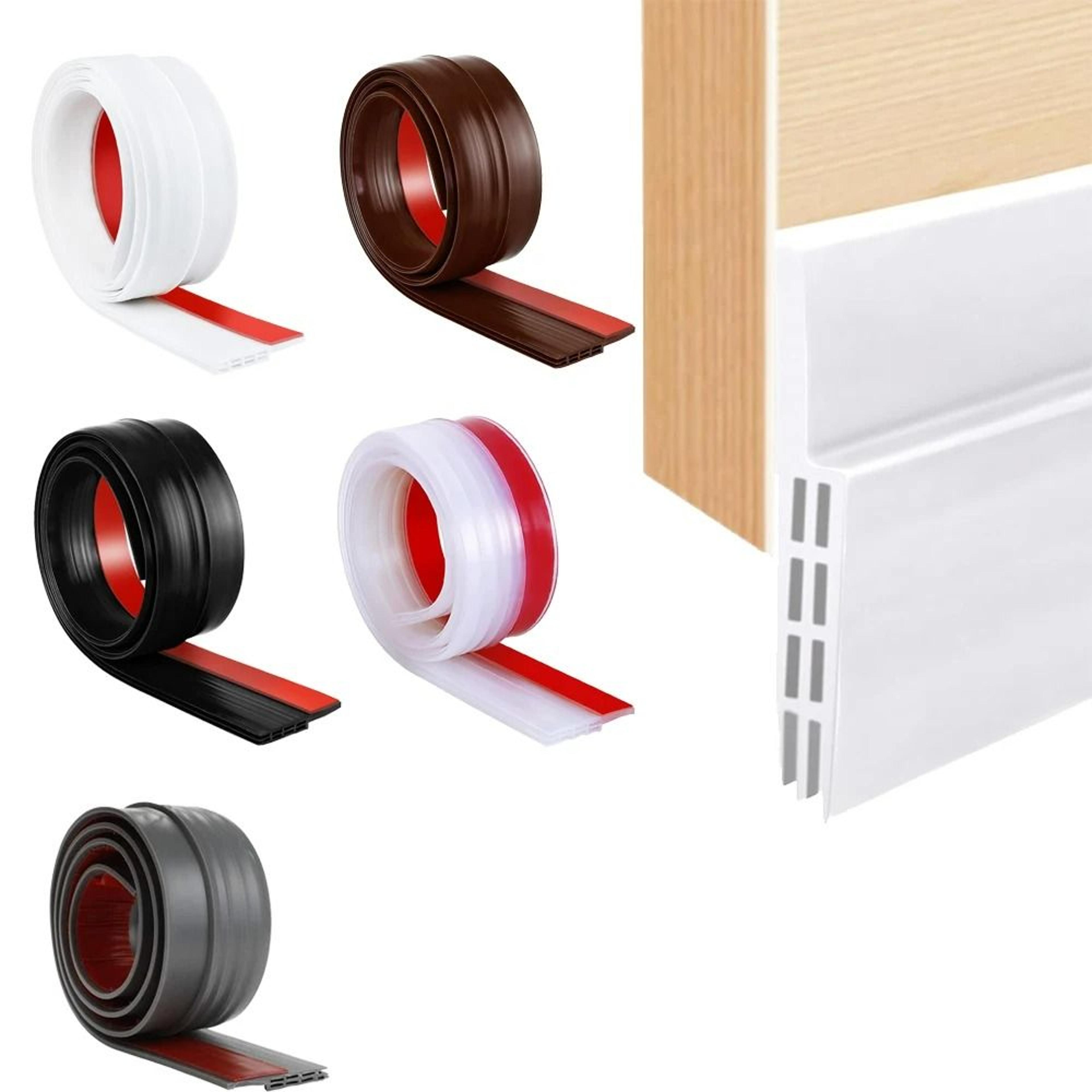 flexible porous self-adhesive door bottom weather strip