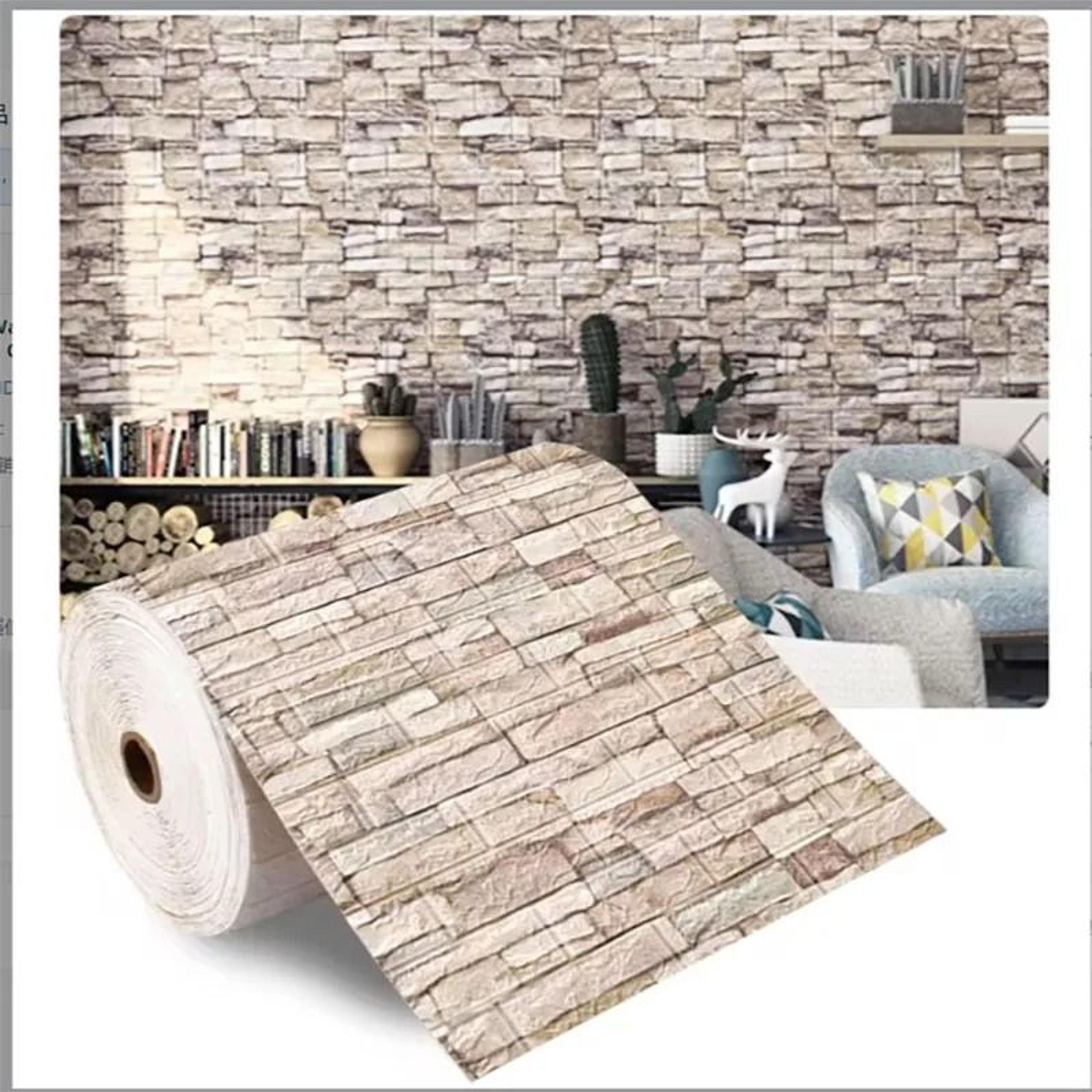 retro style decorative waterproof & moisture-proof wallpaper roll