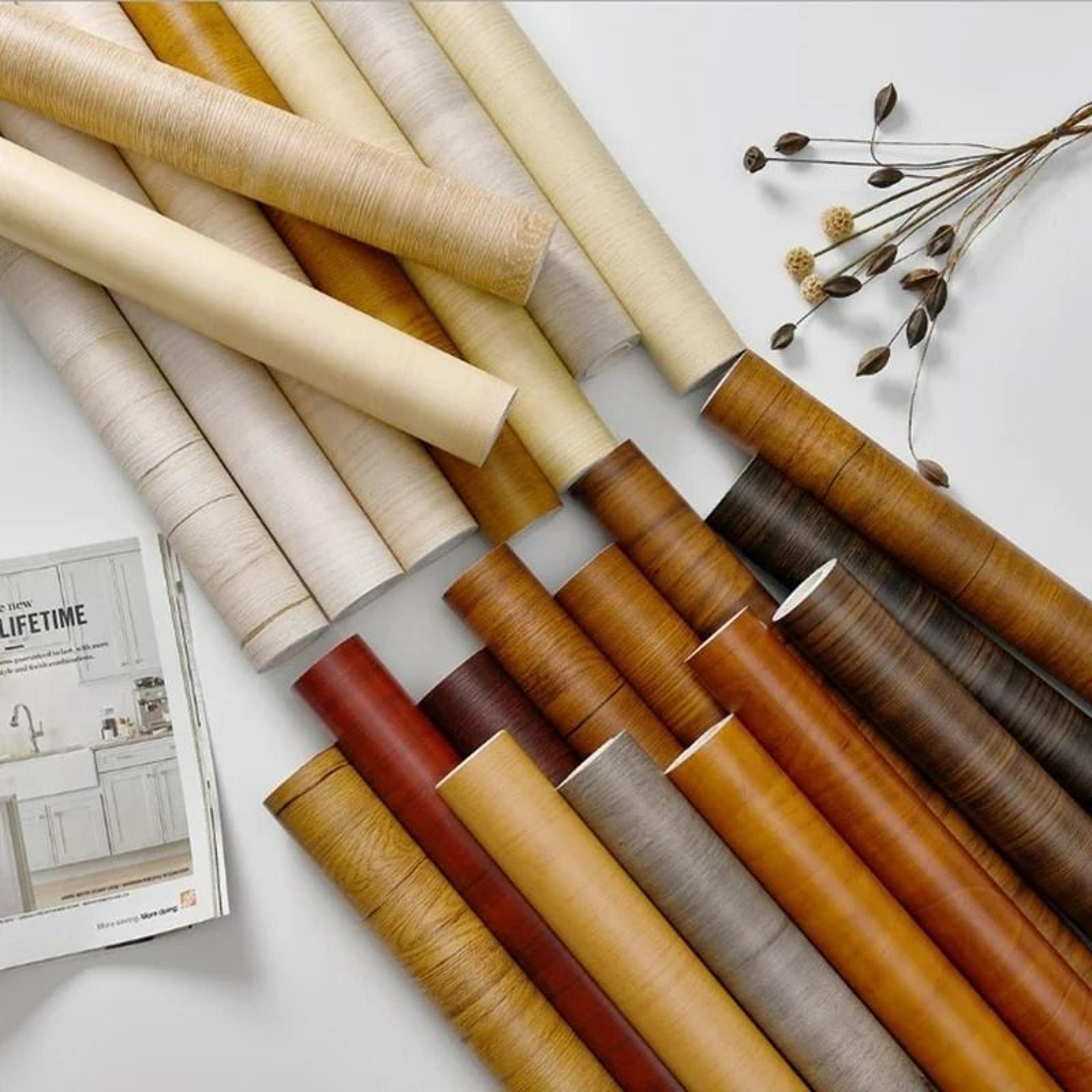 modern wood grain pvc waterproof self-adhesive vinyl film