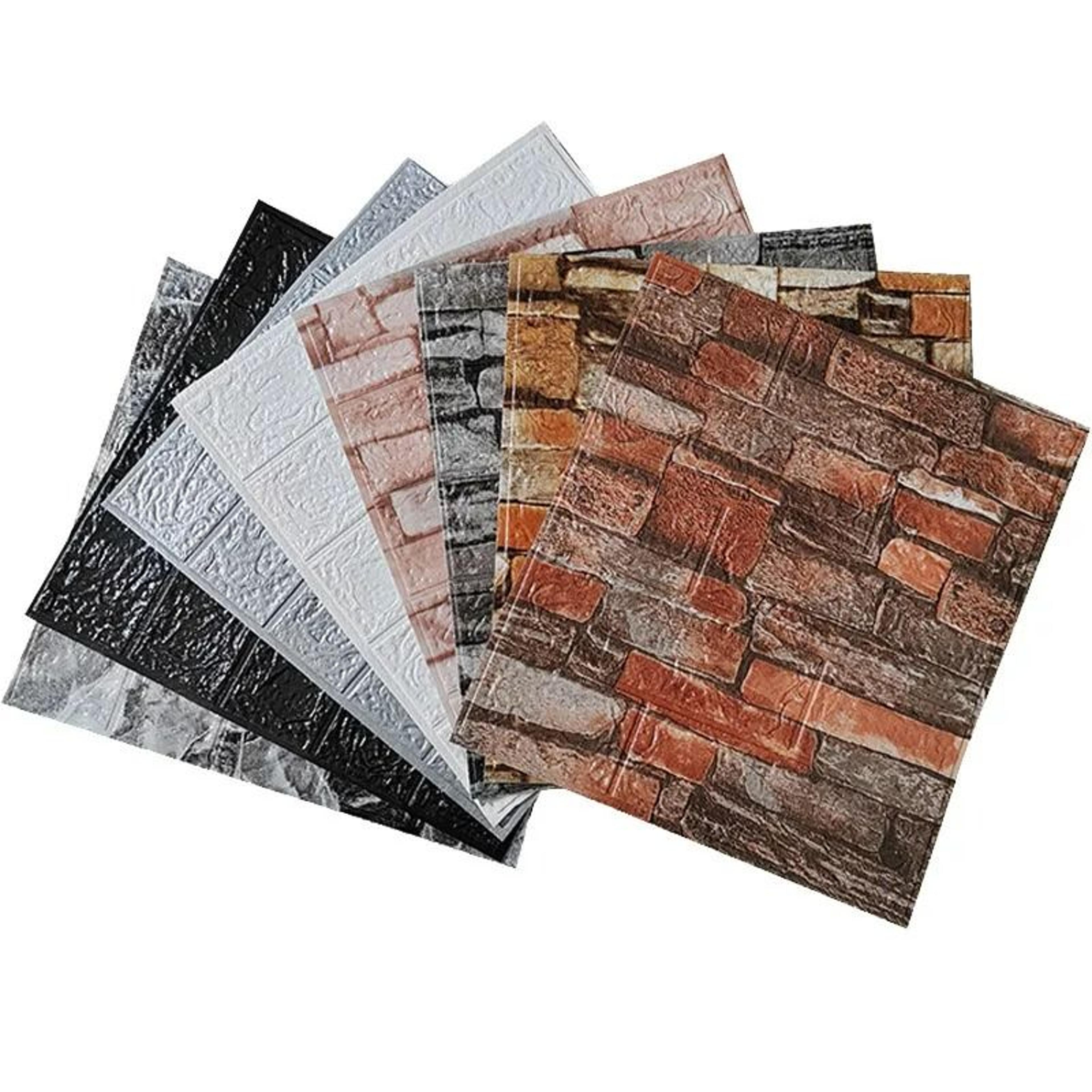 3d sculpted waterproof xpe foam wall tile sheets (10-pack)