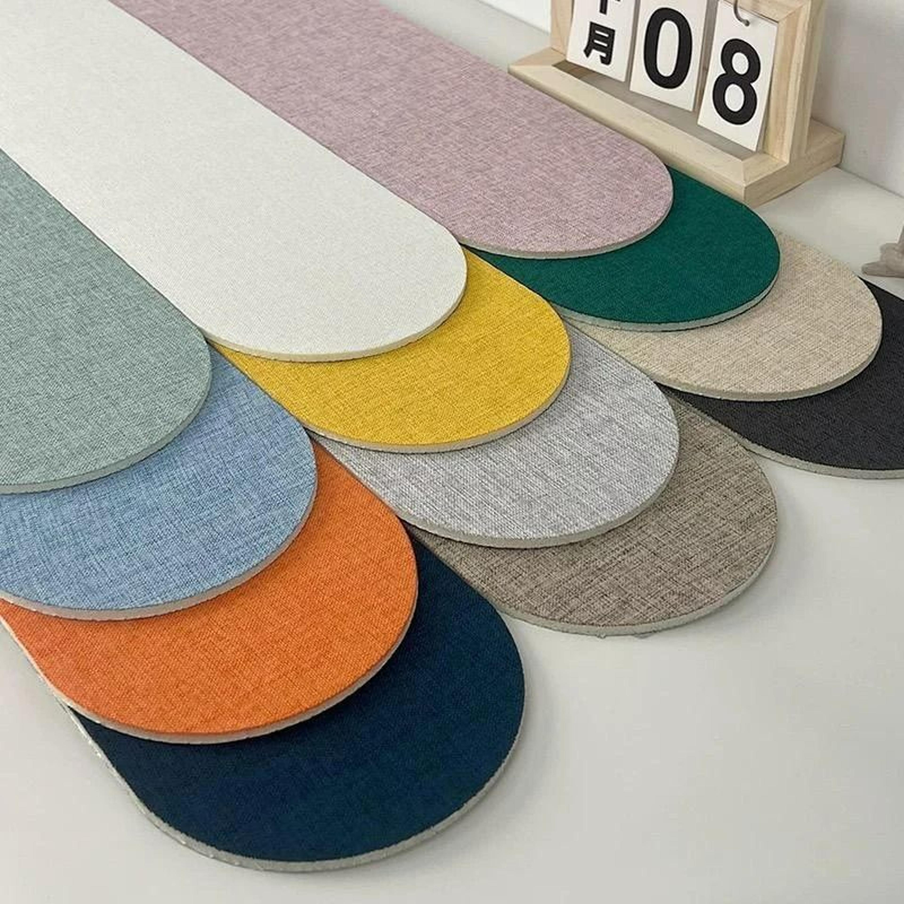 10-pack cushioned anti-collision 3d solid color wall protector panels