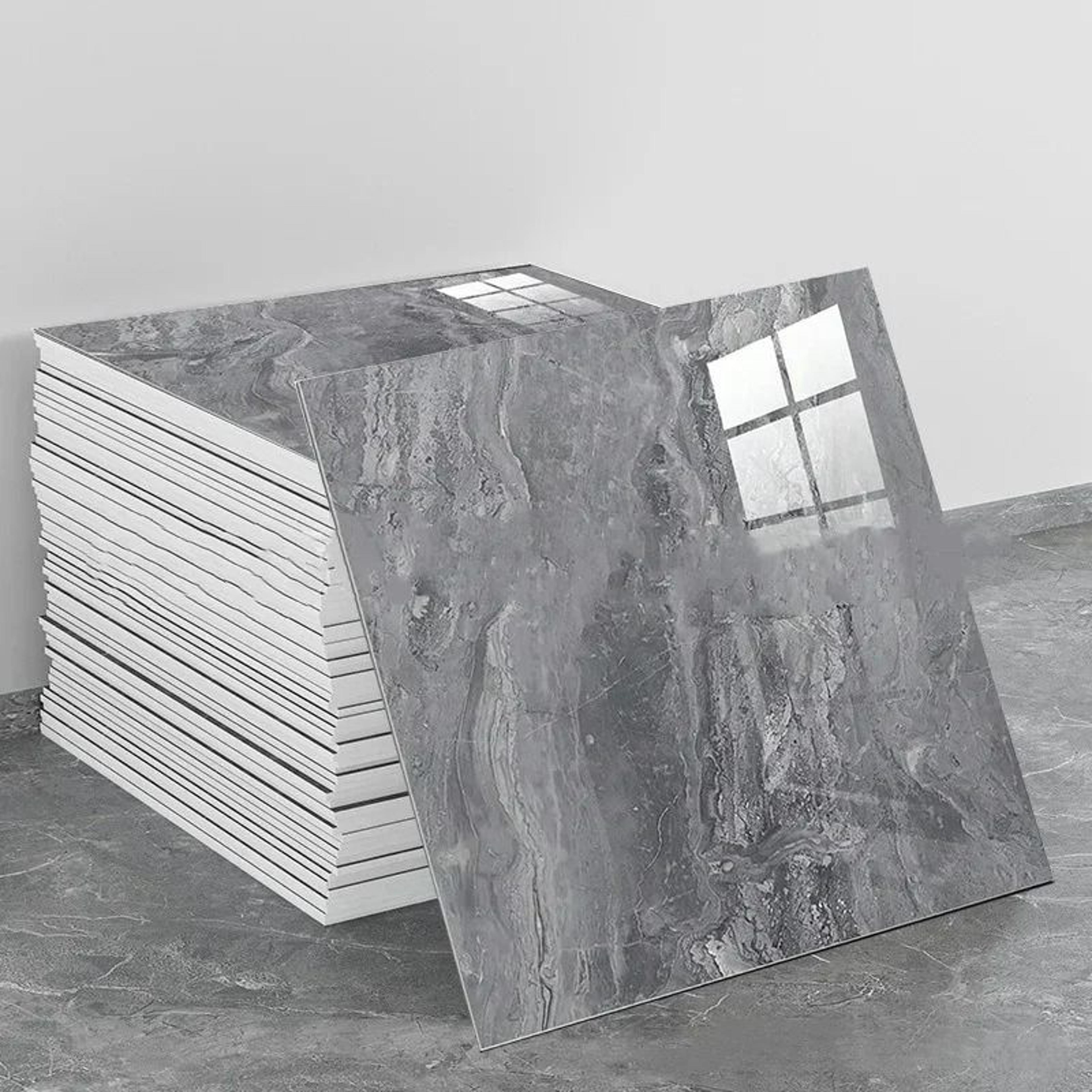 10-pack 3d self-adhesive waterproof marble tile wall stickers