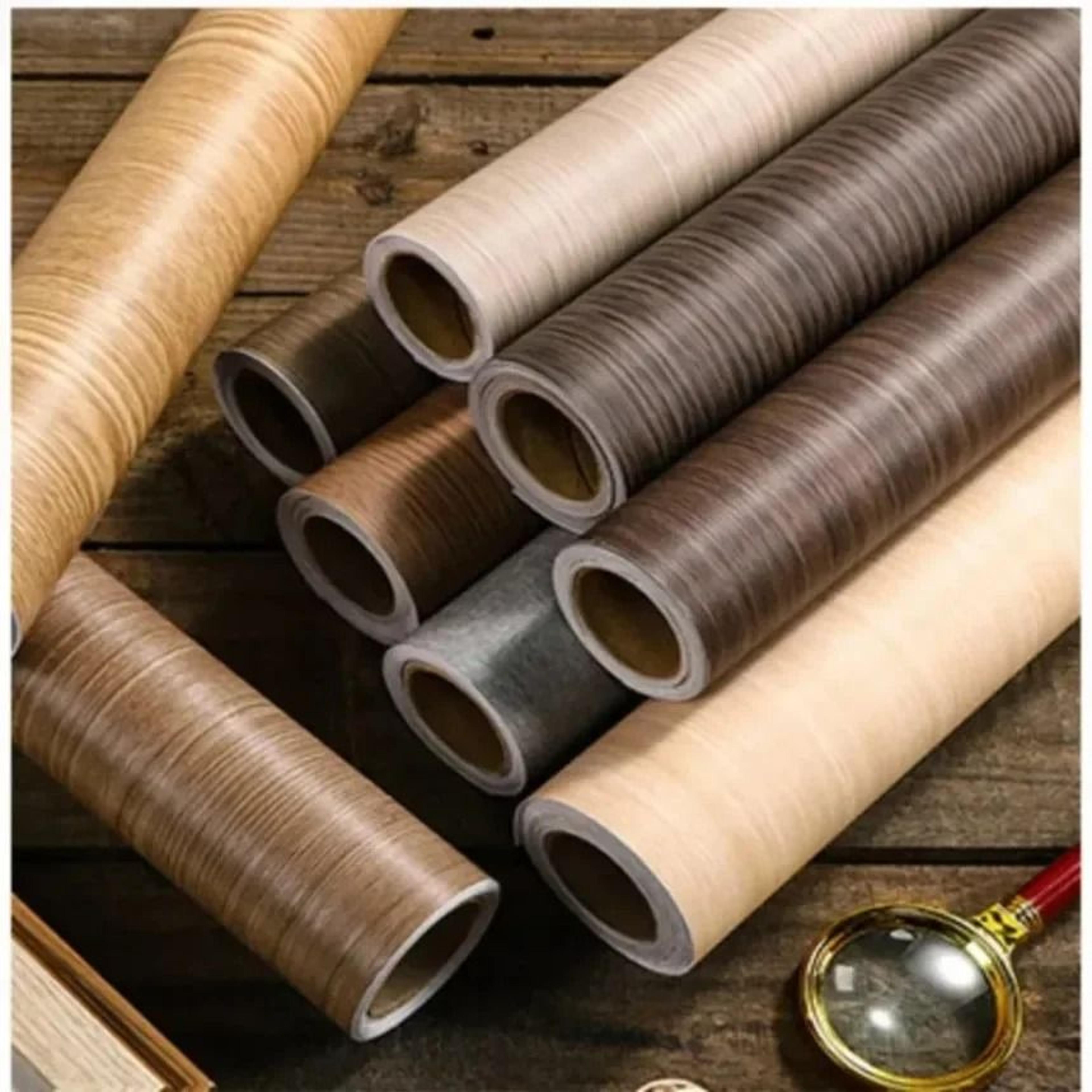 wood grain self-adhesive pvc wallpaper & furniture renovation roll