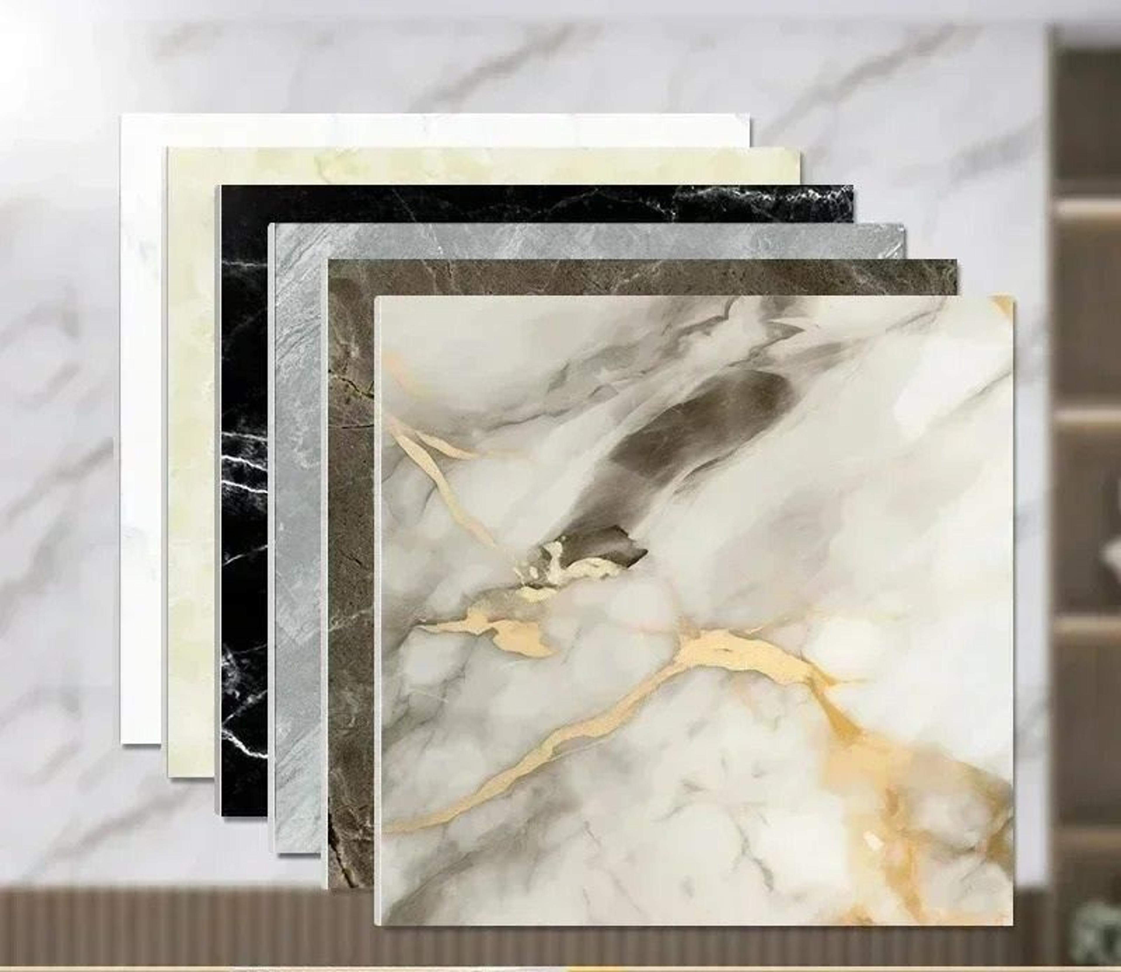 3d waterproof marble self-adhesive floor & wall tile stickers