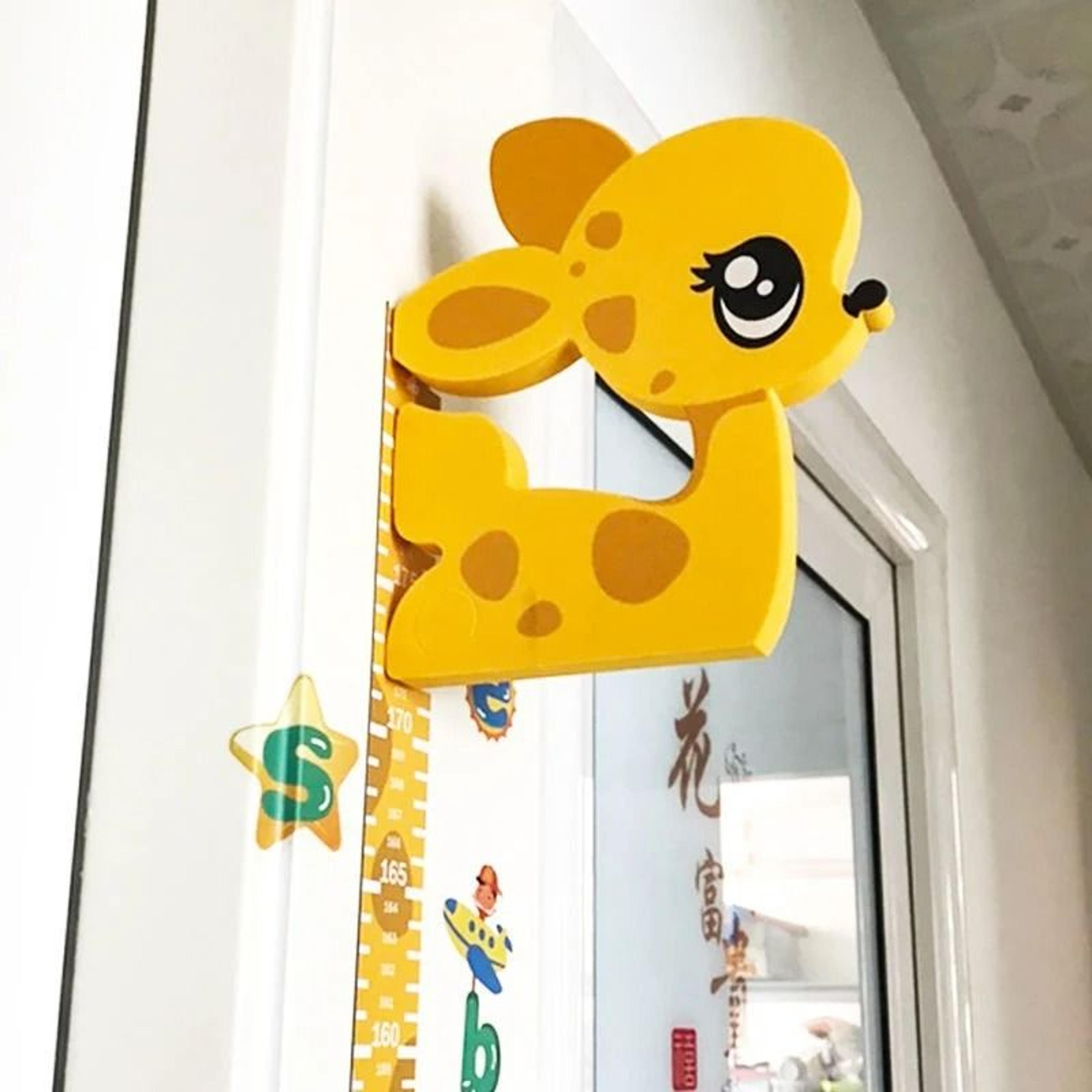 3d magnetic animal height growth chart wall sticker set