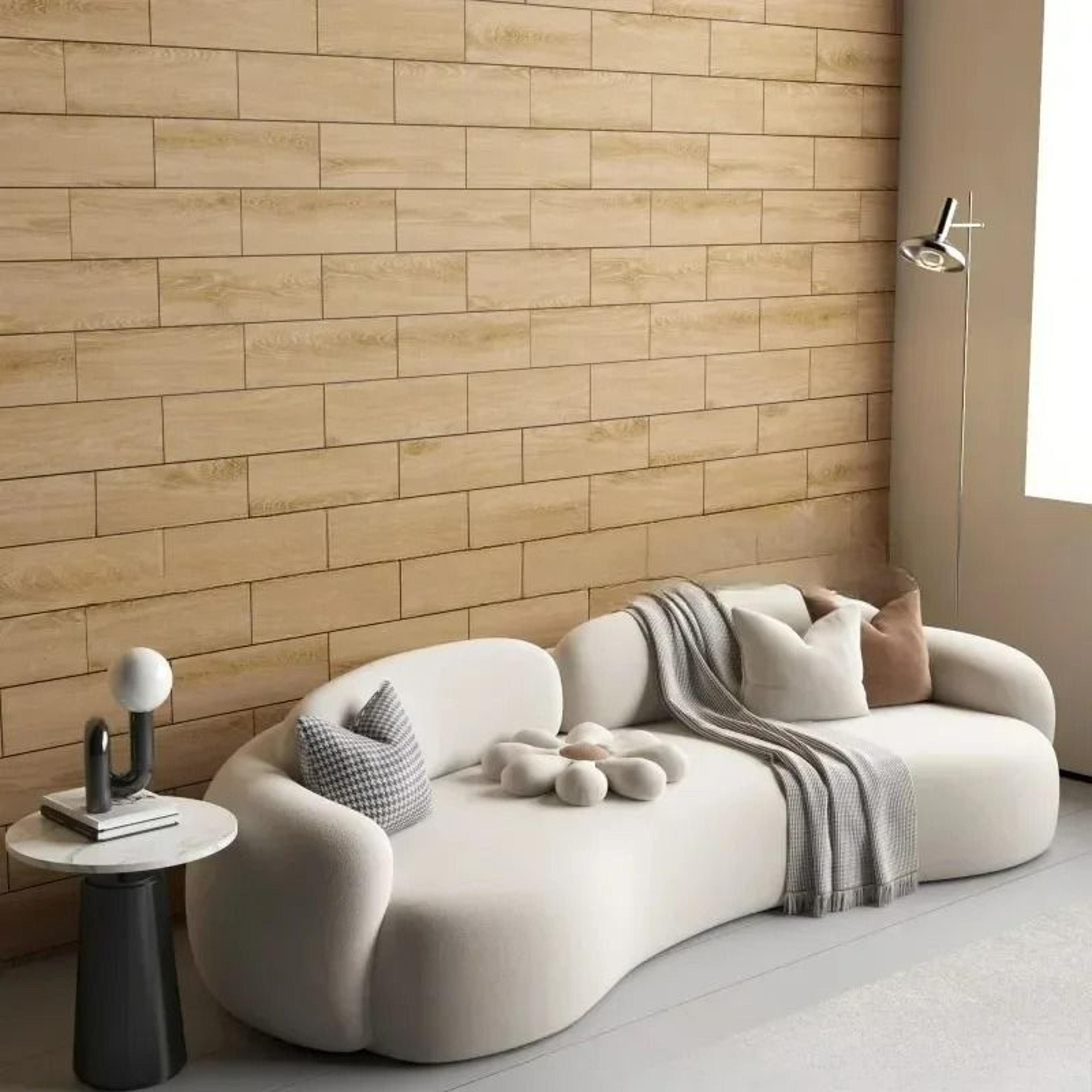 32-piece self-adhesive wood-grain vinyl flooring planks