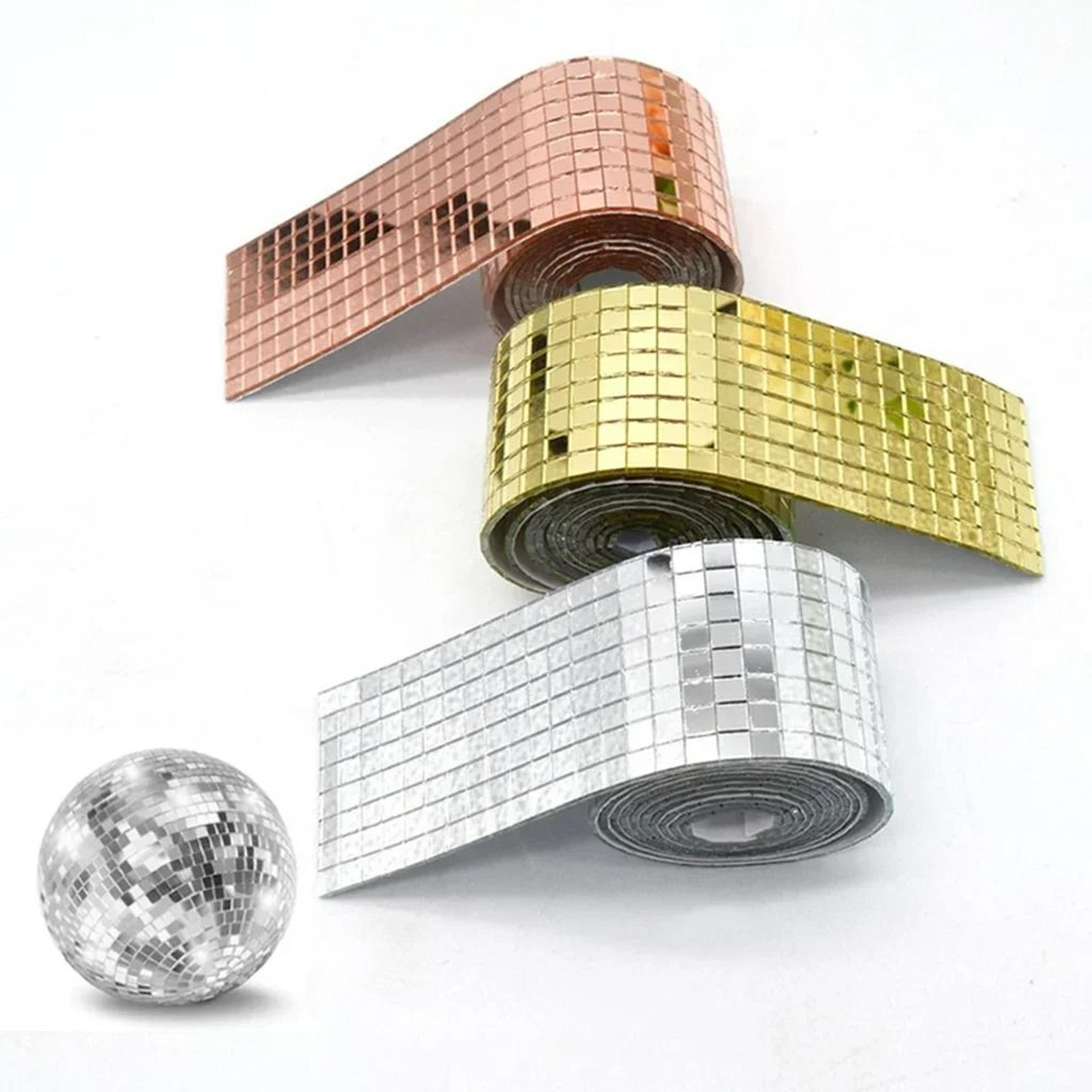 mini square mirror mosaic tile strip roll