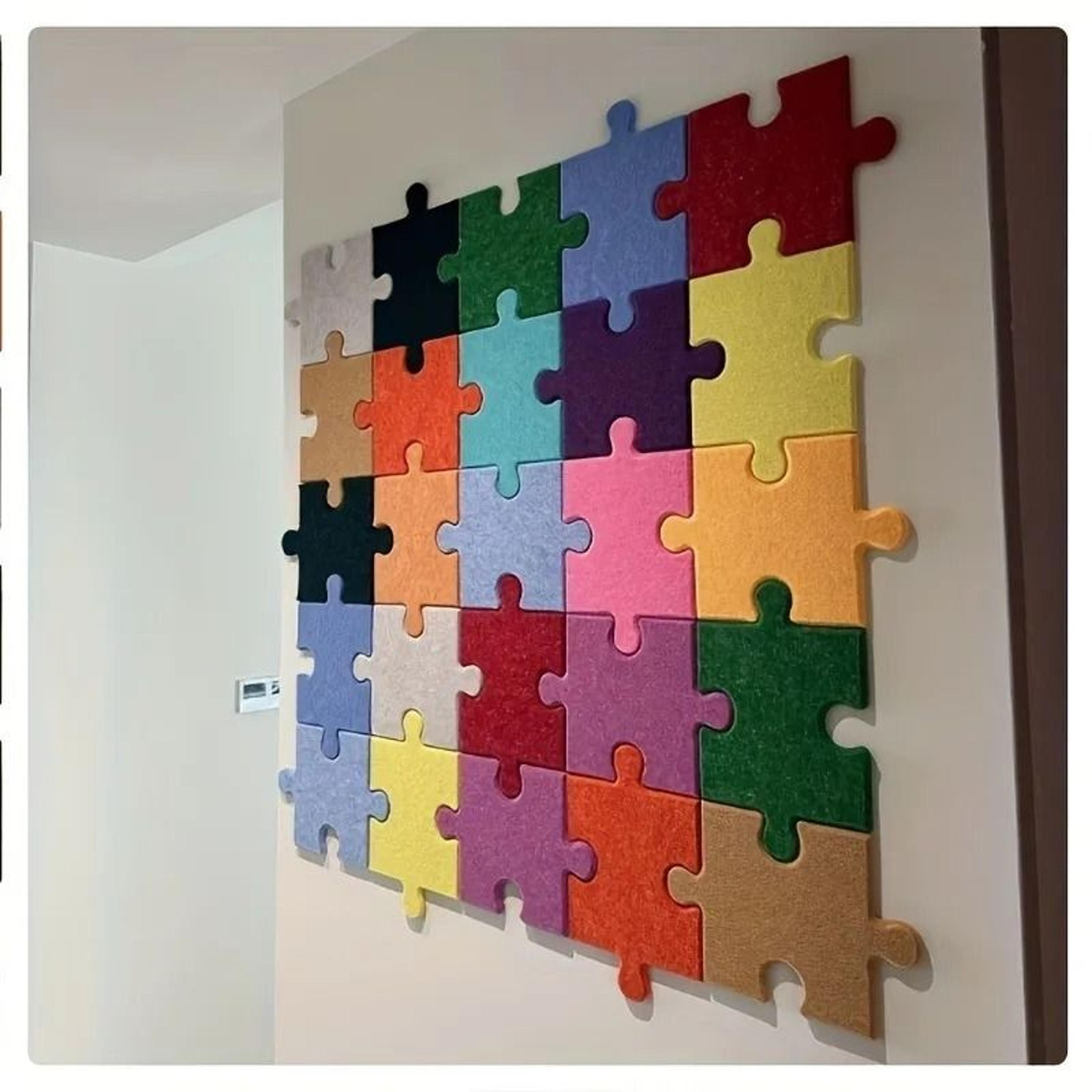 9-piece colorful 3d felt memo & bulletin board wall sticker set