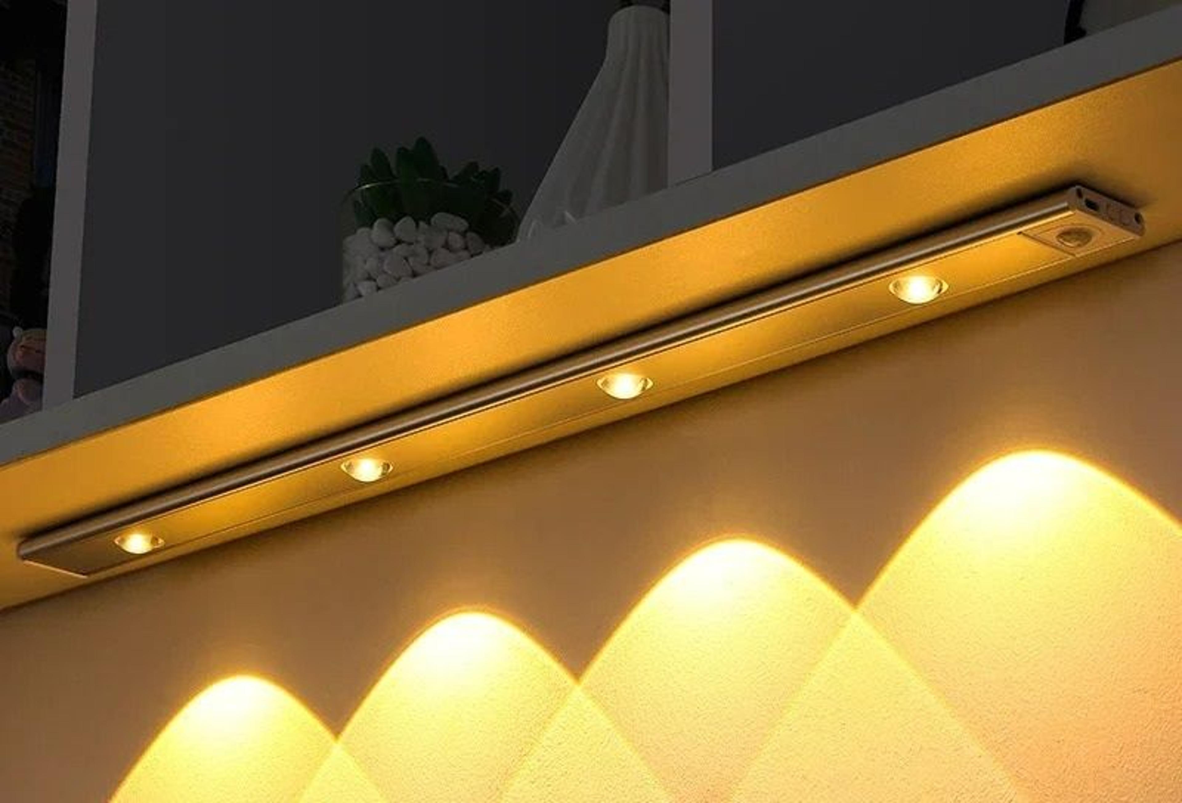 ultra-thin wireless usb rechargeable led motion sensor light