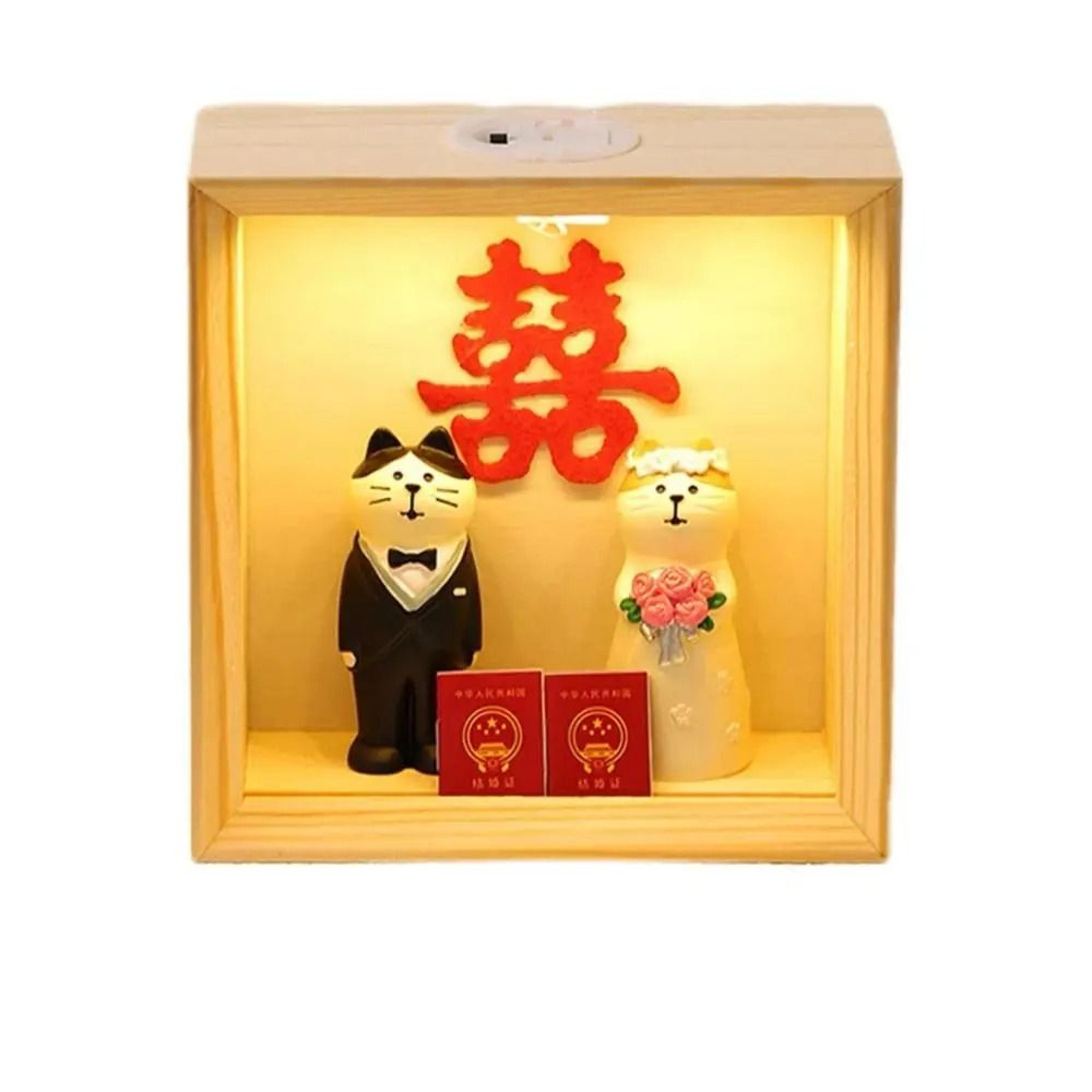 diy wooden shadow box night light frame with acrylic panels