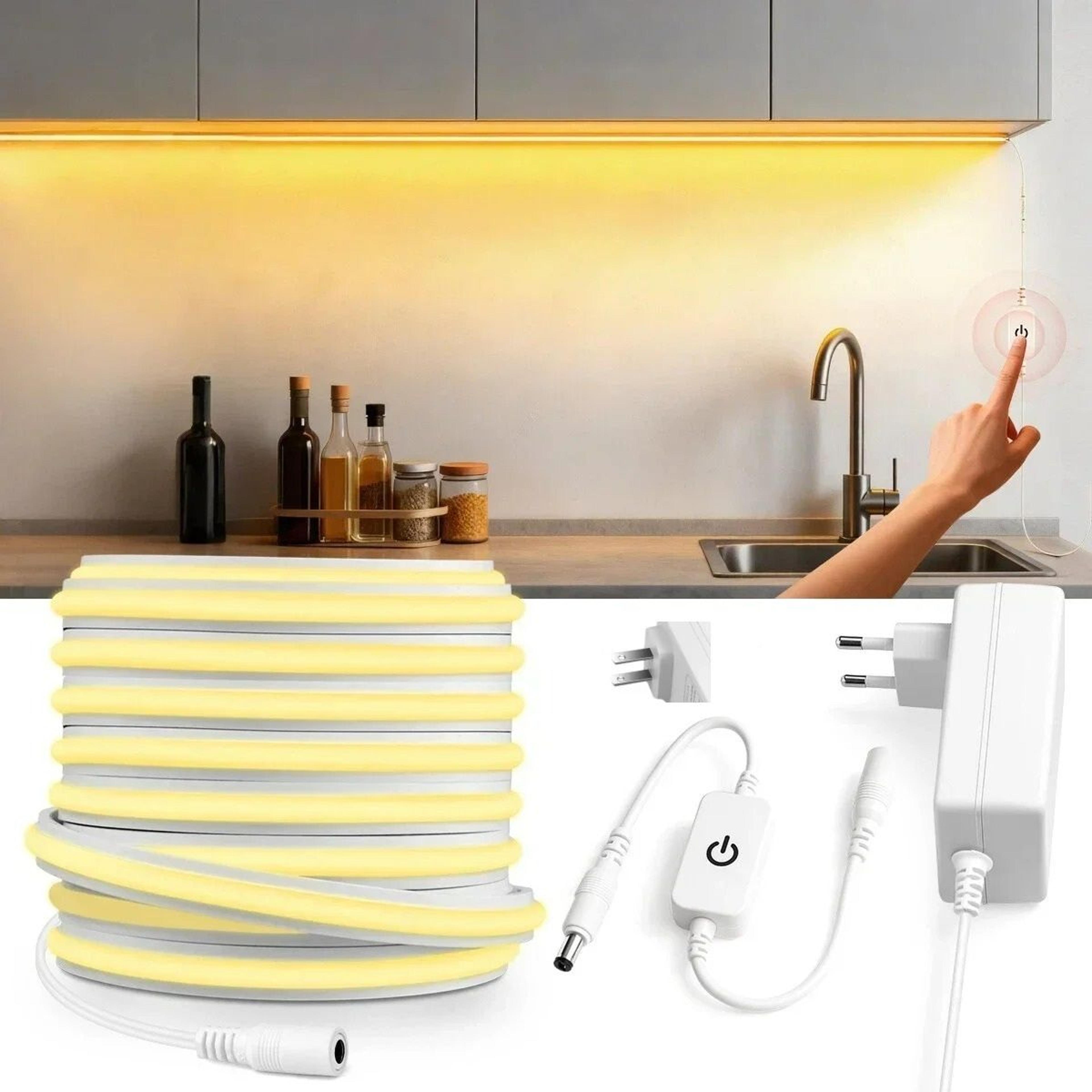 dc24v solid cob silicone neon led strip light kit