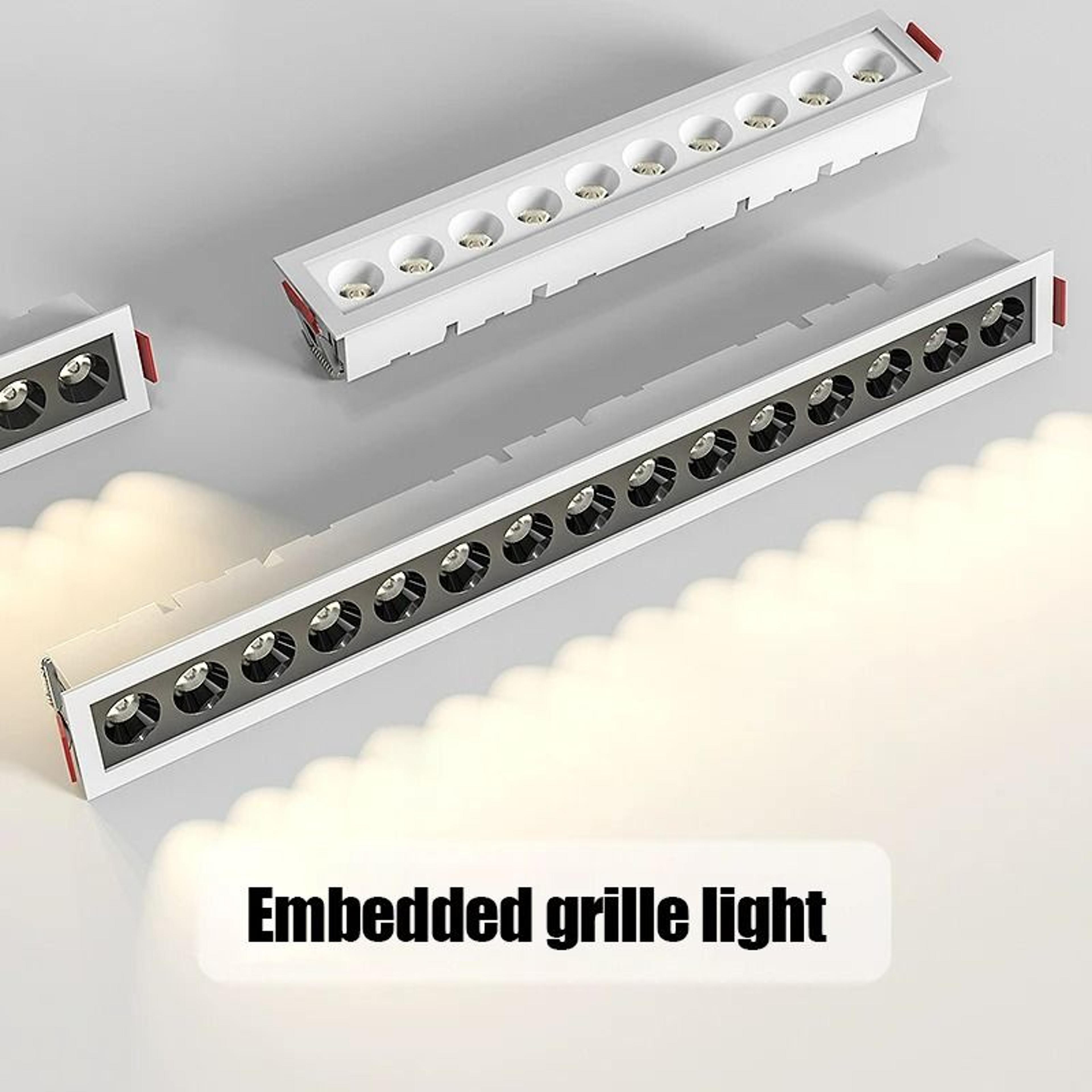 embedded recessed led grille line light spotlight