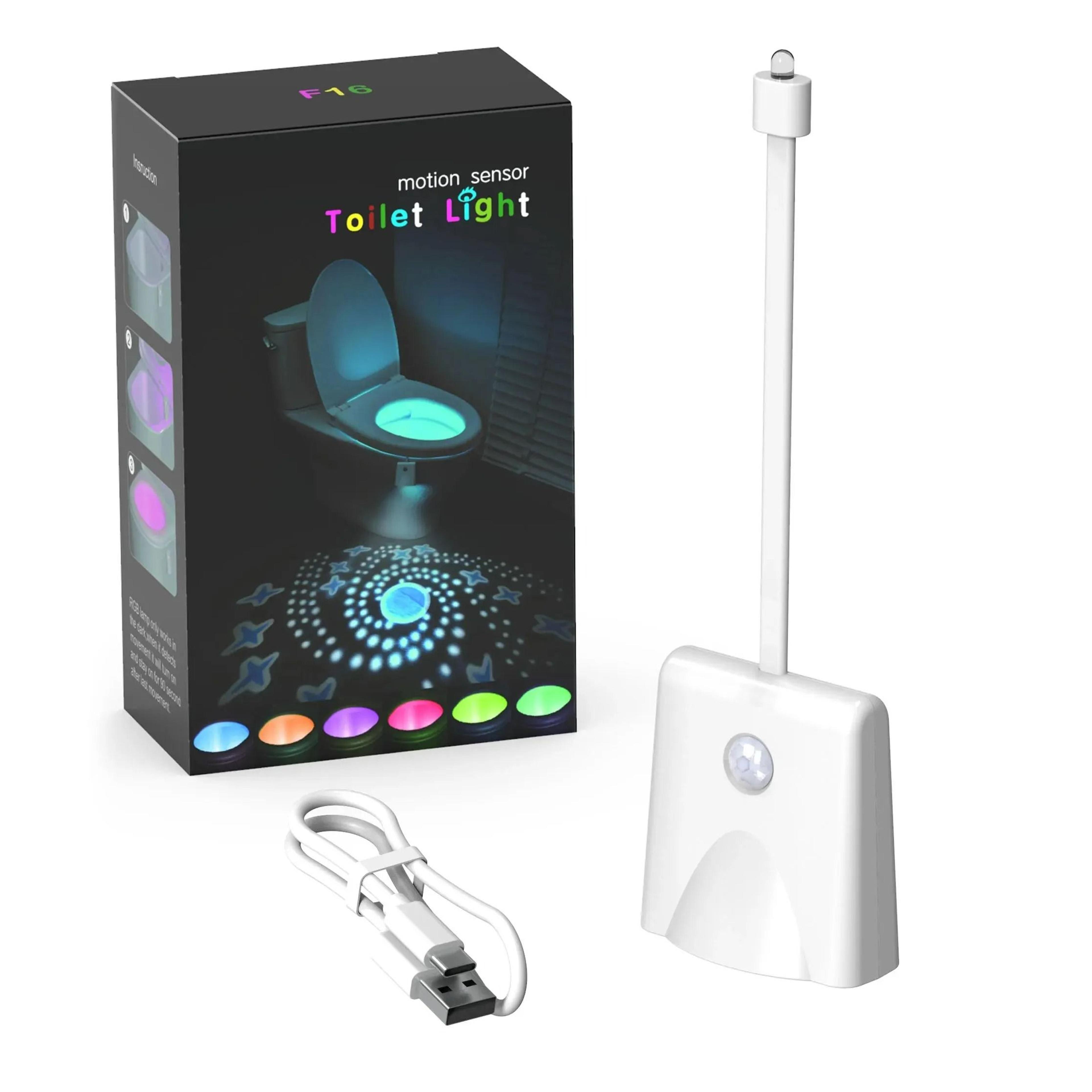 rechargeable motion sensor toilet night light & projection lamp