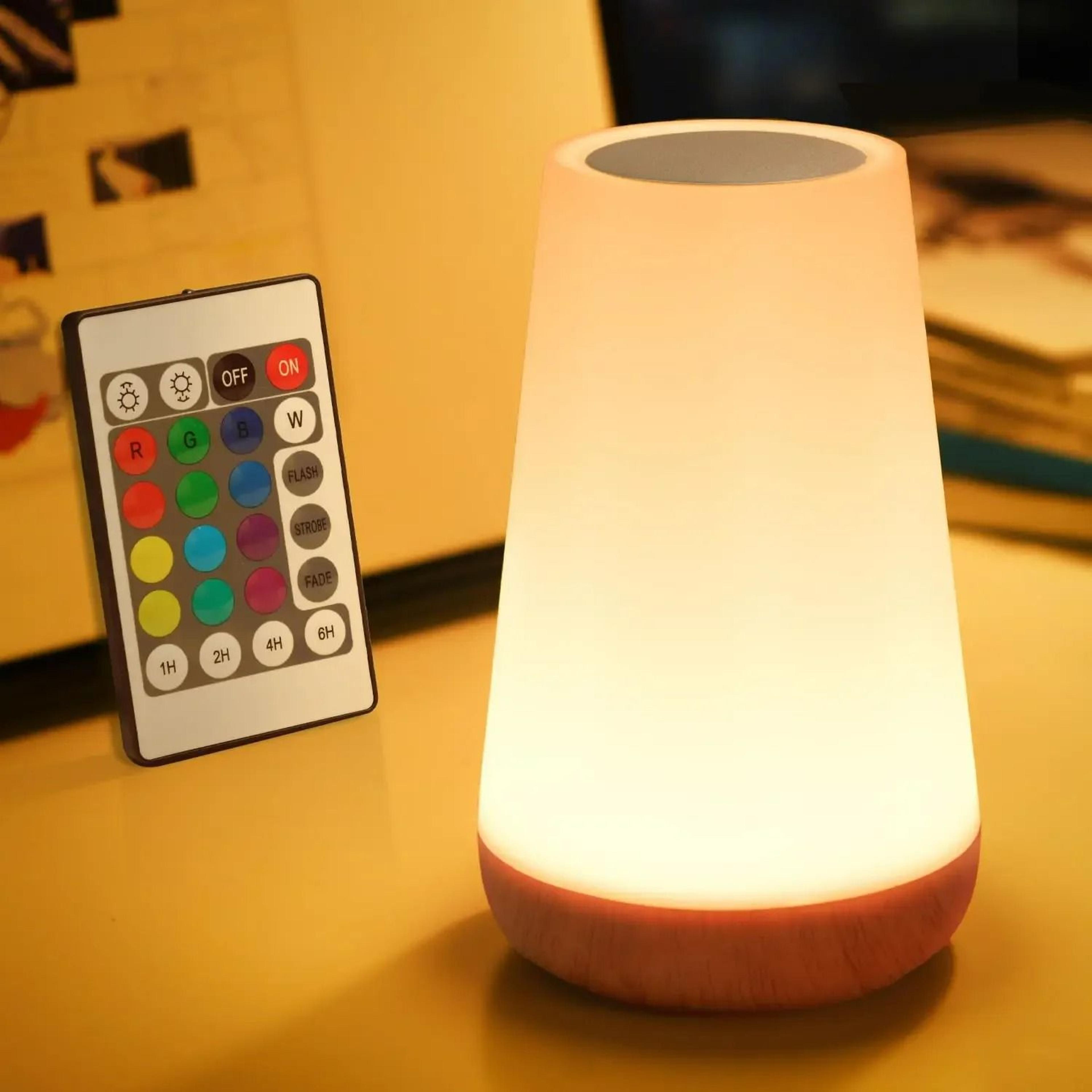 13-color rechargeable touch led night light & bedside lamp