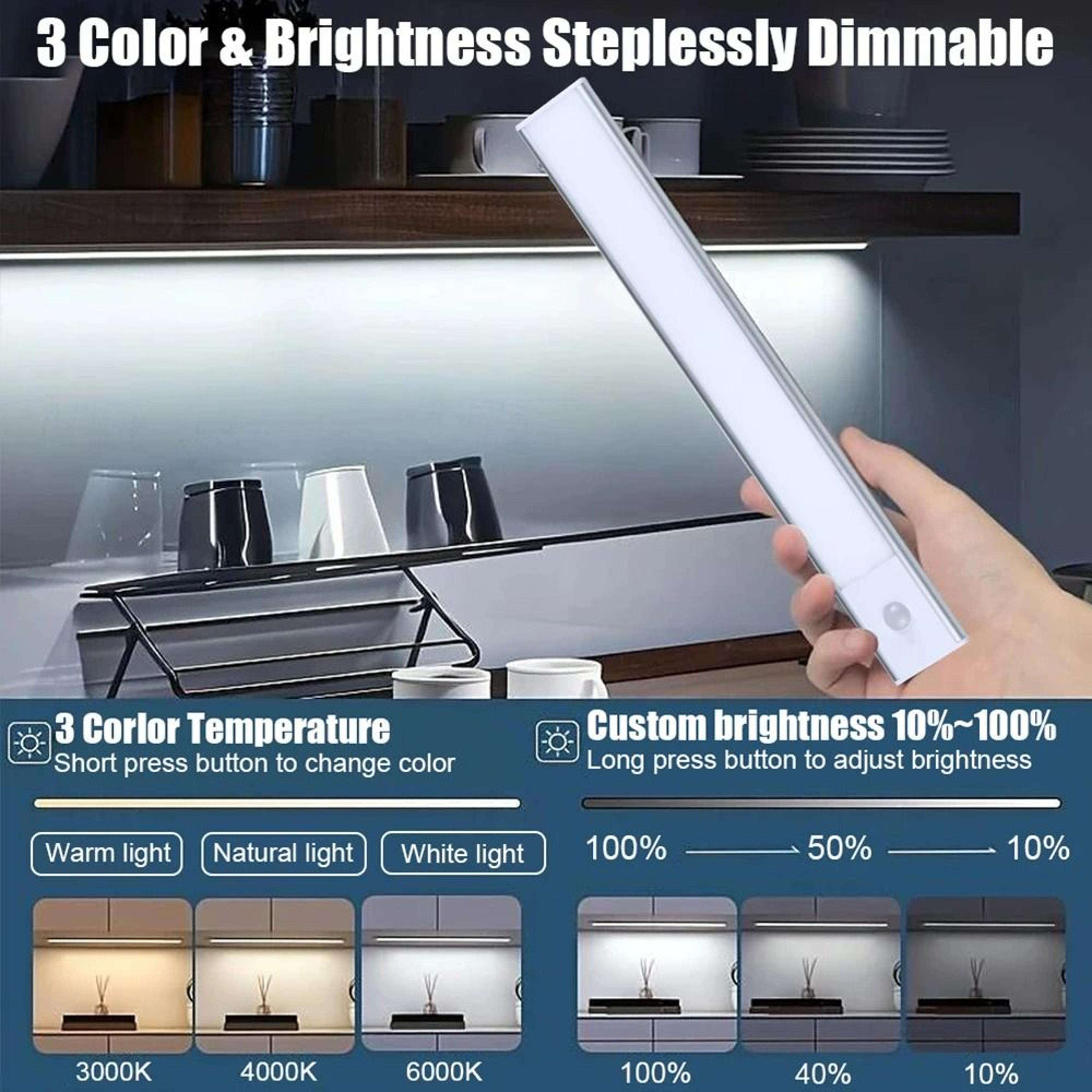 rechargeable ultra-thin motion sensor led light bar