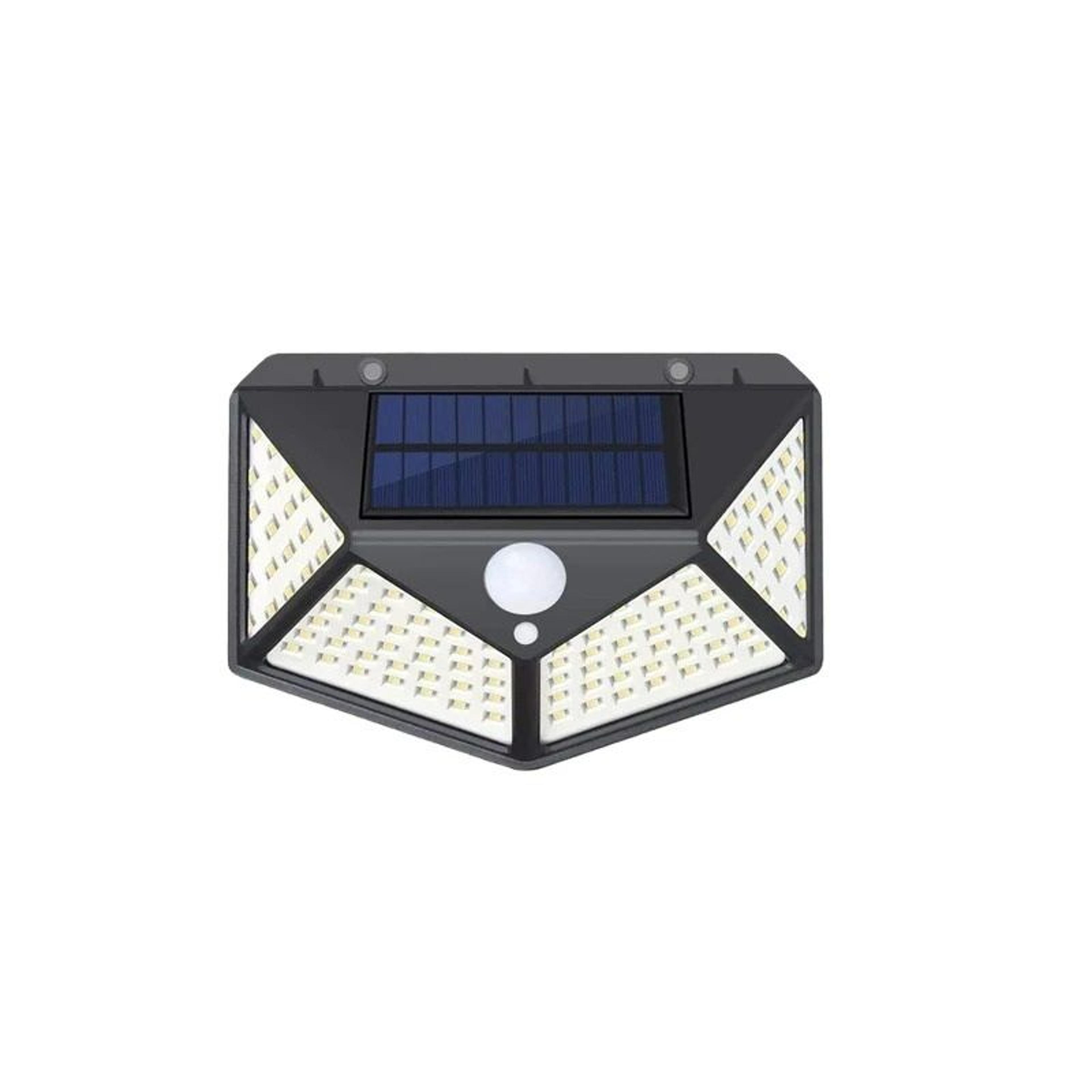 outdoor solar motion sensor wall light 100 led waterproof security flood light