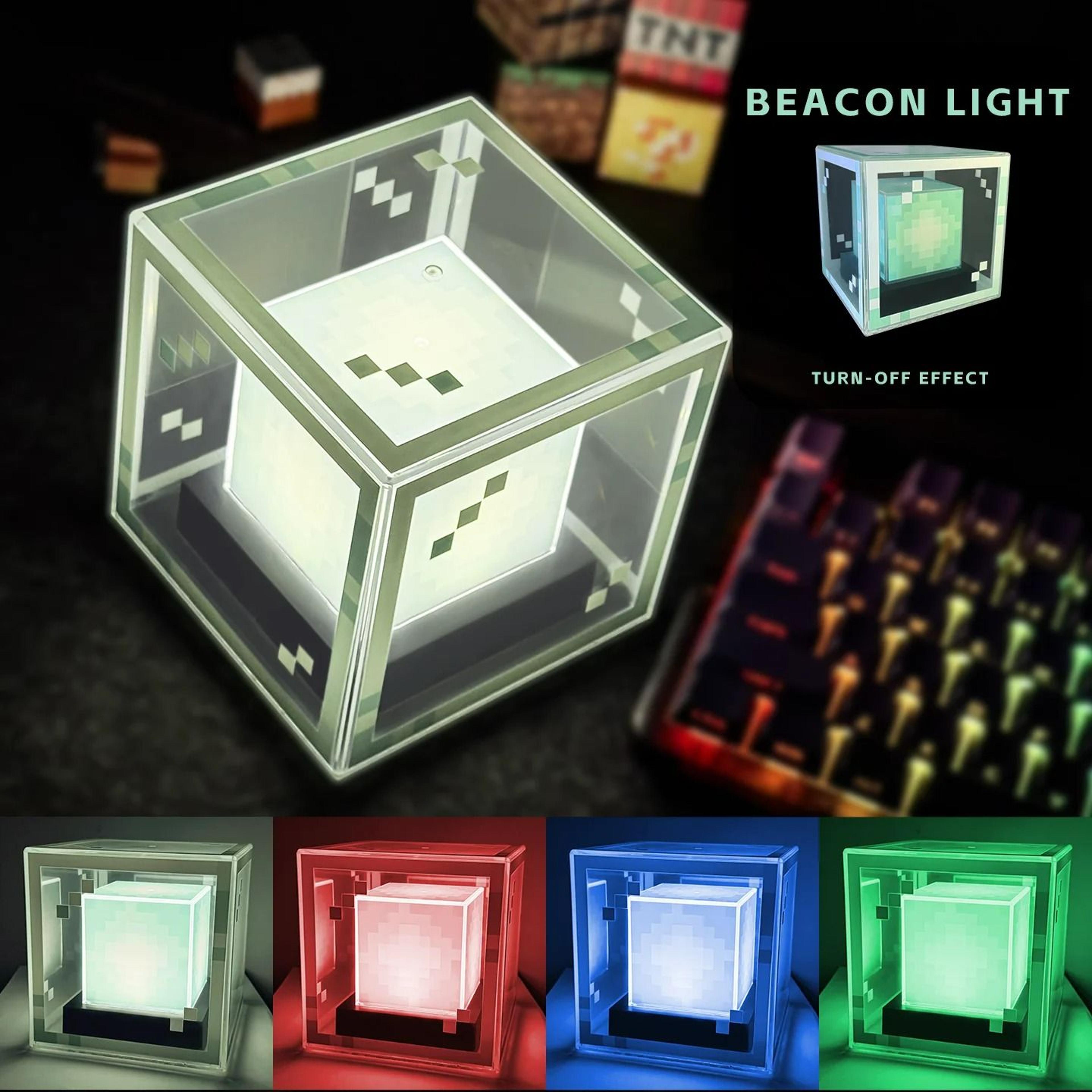 pixel-style beacon lamp desktop night light game setup atmosphere ornament