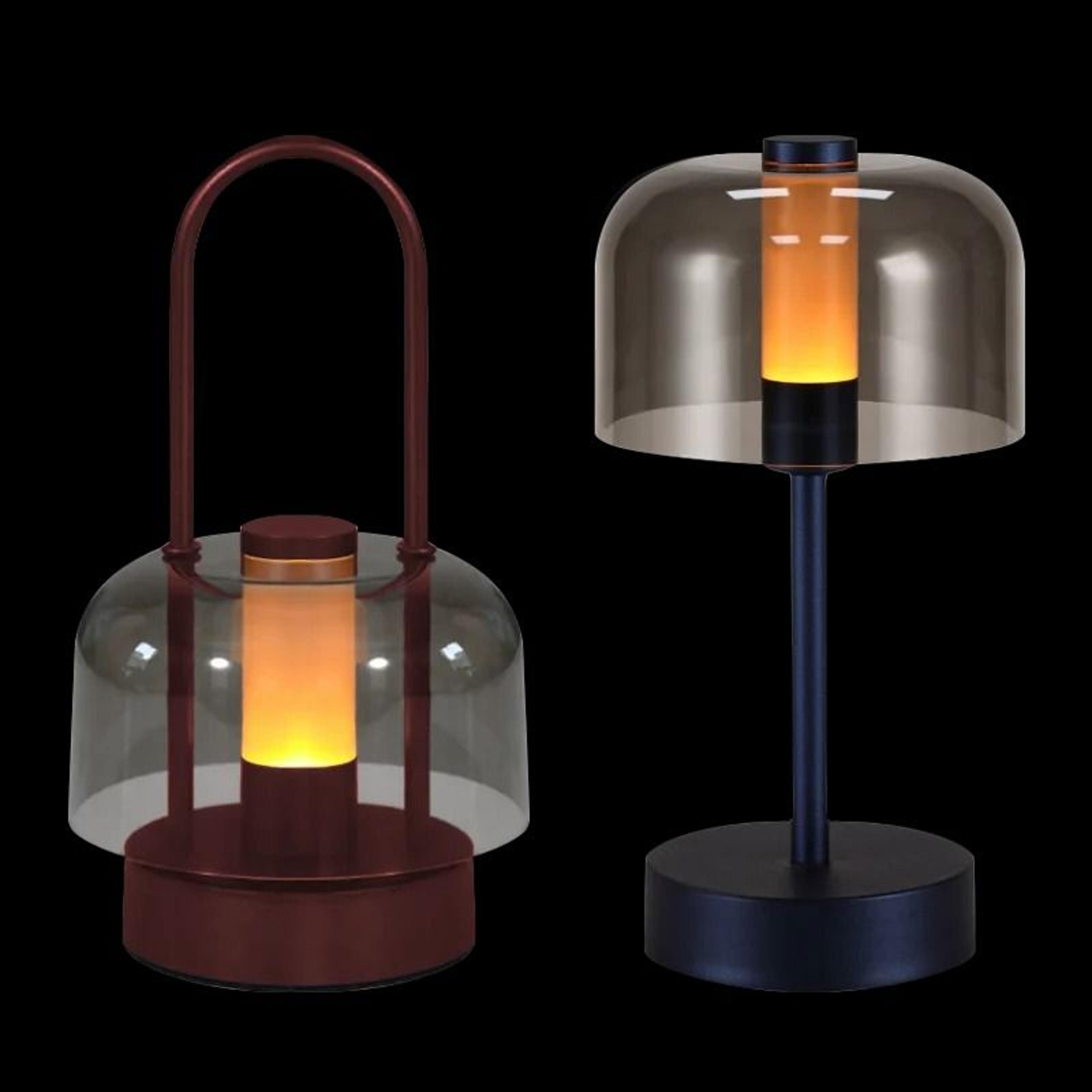 modern retro nordic rechargeable desk lamp wireless table & camping night light