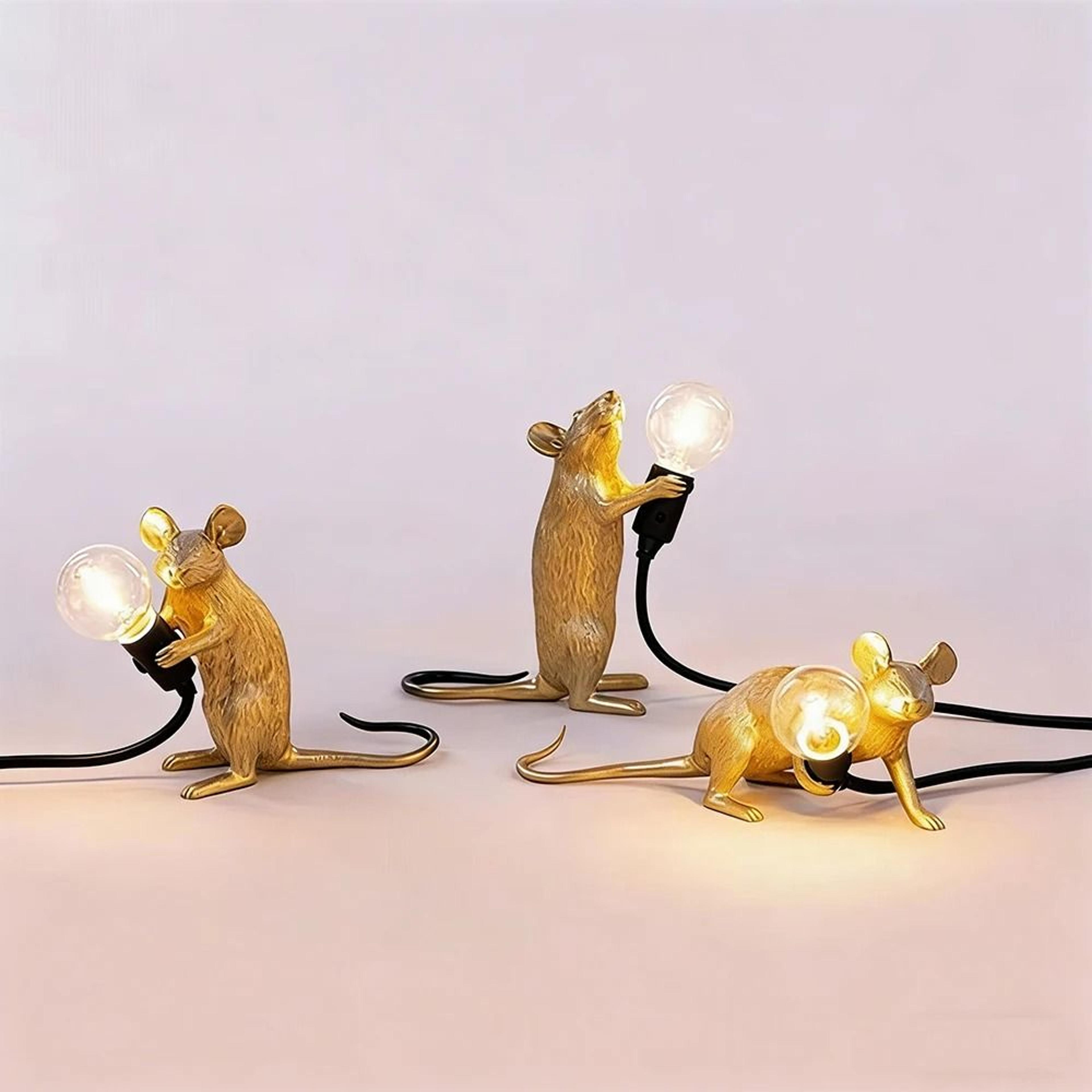 nordic resin mouse table lamp set modern bedside & desk decor light